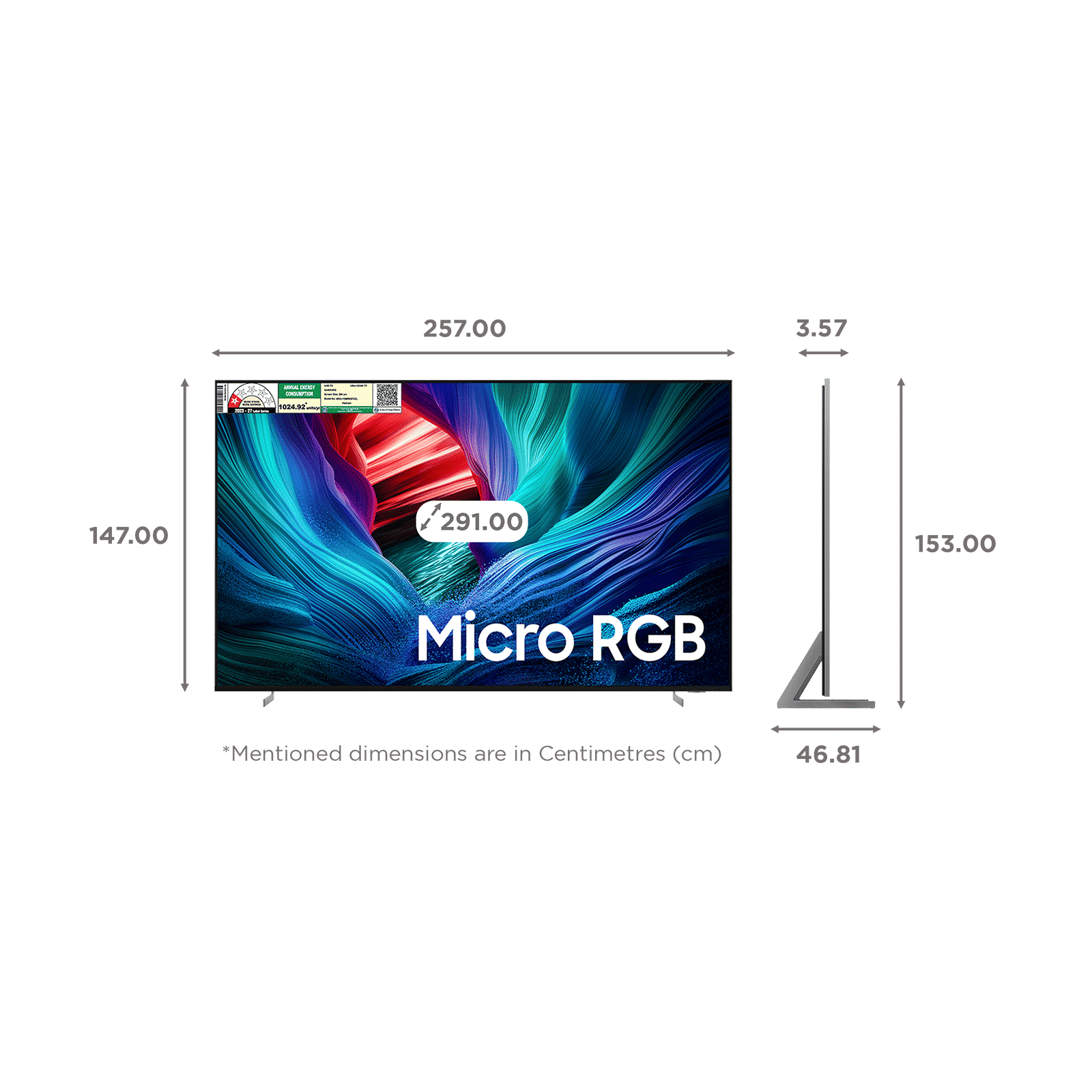 SAMSUNG R95H 291 cm (115 inch) 1 Star Micro RGB 4K Ultra HD Smart Tizen TV with Google Voice Assistant (2026 Model) SAMSUNG R95H 291 cm (115 inch) 1 Star Micro RGB 4K Ultra HD Smart Tizen TV with Google Voice Assistant (2026 Model)_2