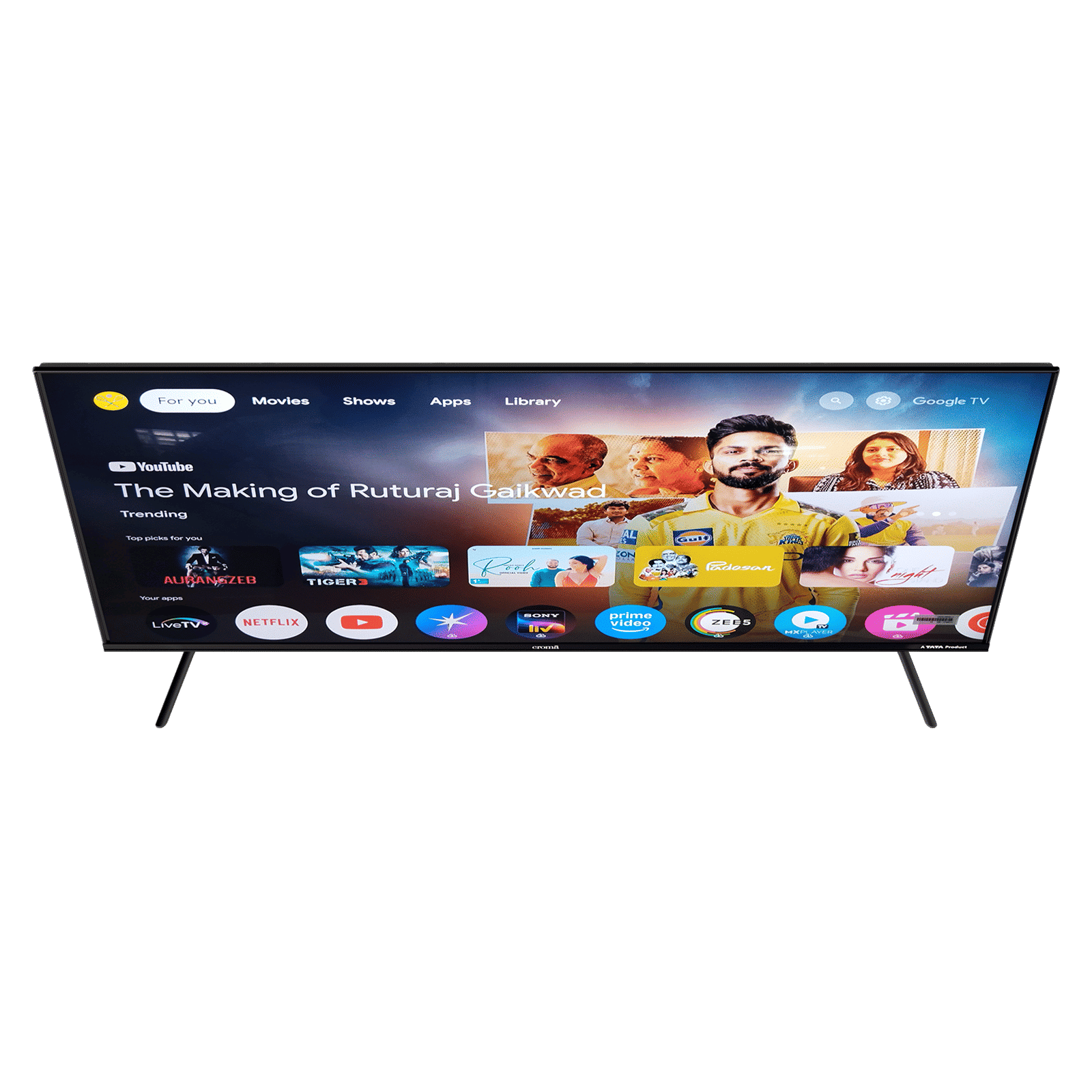 Croma 140 cm (55 inch) QLED 4K Ultra HD Smart Google TV with Google Voice Assistant (2026 Model)_7