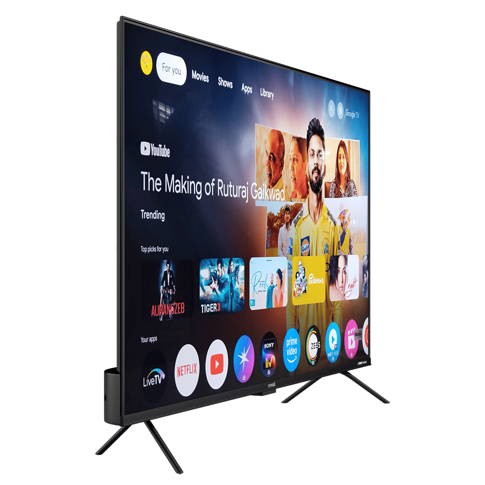 Croma 140 cm (55 inch) QLED 4K Ultra HD Smart Google TV with Google Voice Assistant (2026 Model)_8