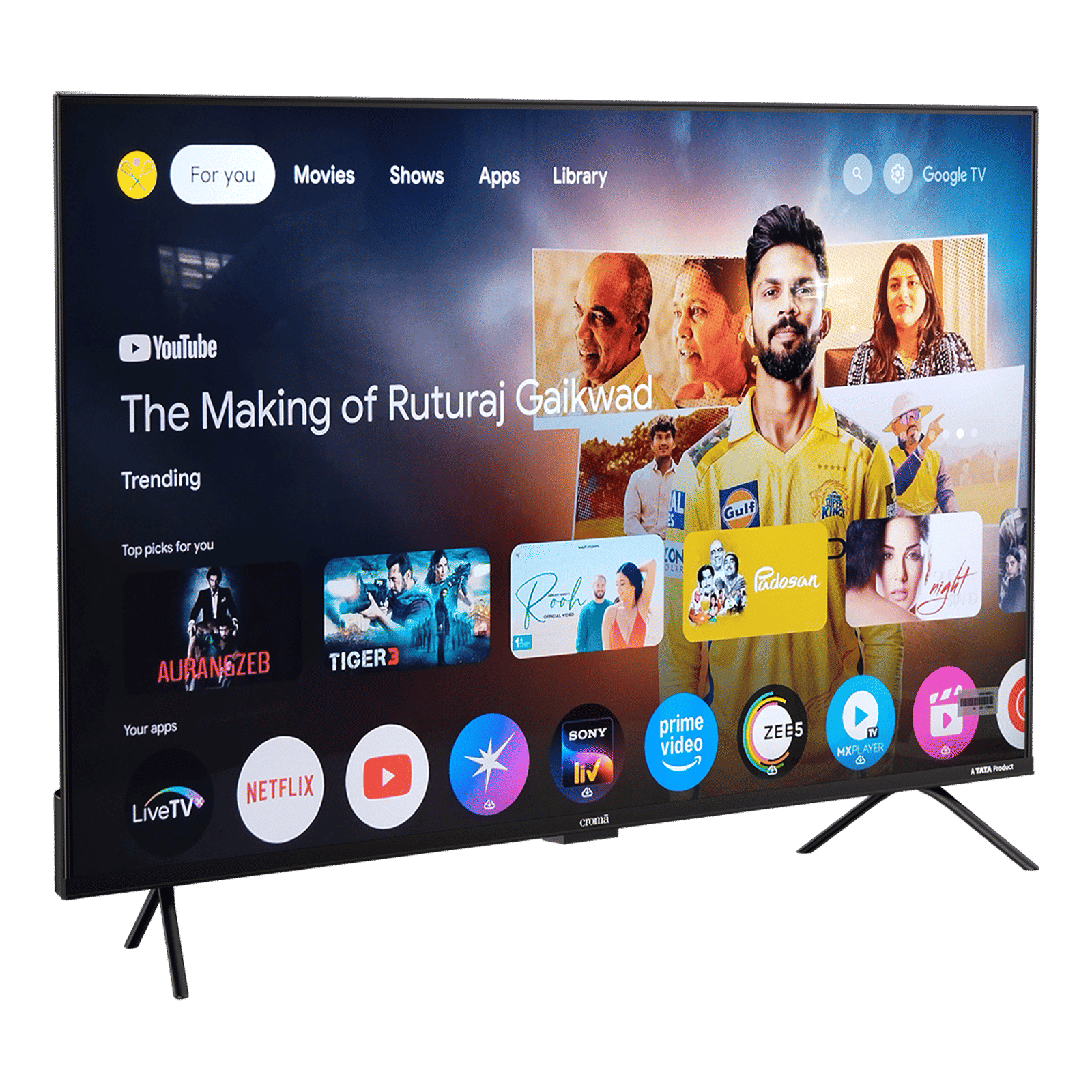 Croma 140 cm (55 inch) QLED 4K Ultra HD Smart Google TV with Google Voice Assistant (2026 Model)_15