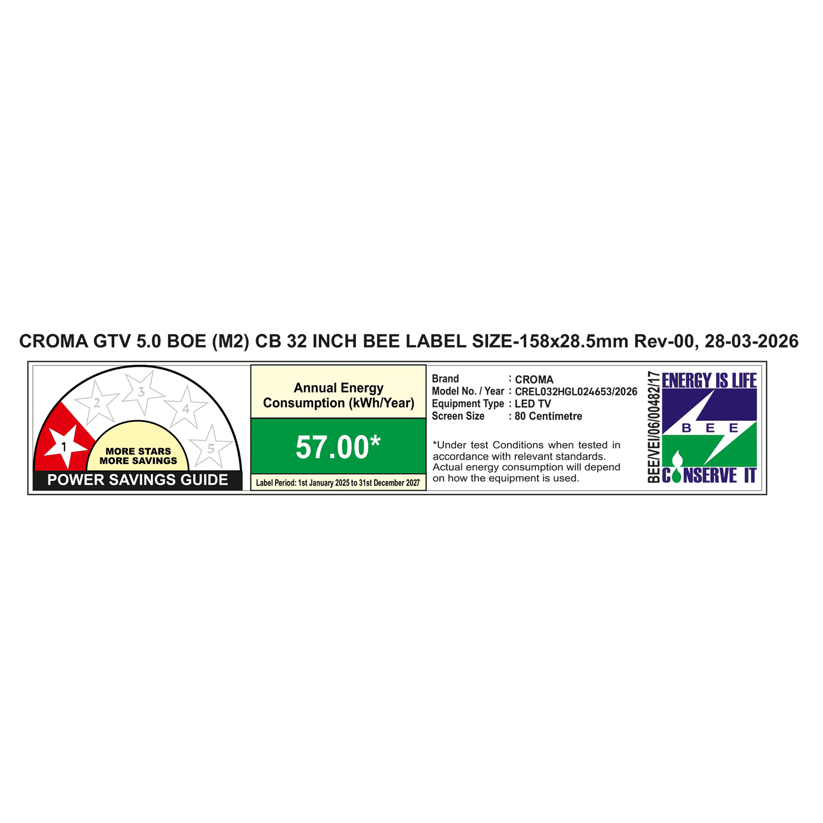 Croma 80cm (32 inch) HD LED Smart Google TV with Wi-Fi Connectivity (2026 Model)_2