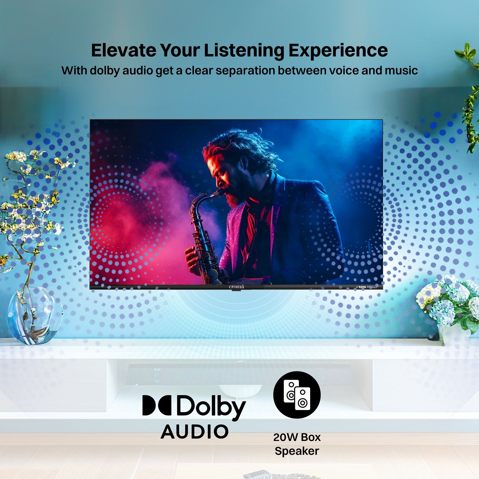 Croma 80cm (32 inch) HD LED Smart Google TV 5.0 with Dolby Audio (2026 Model)_6