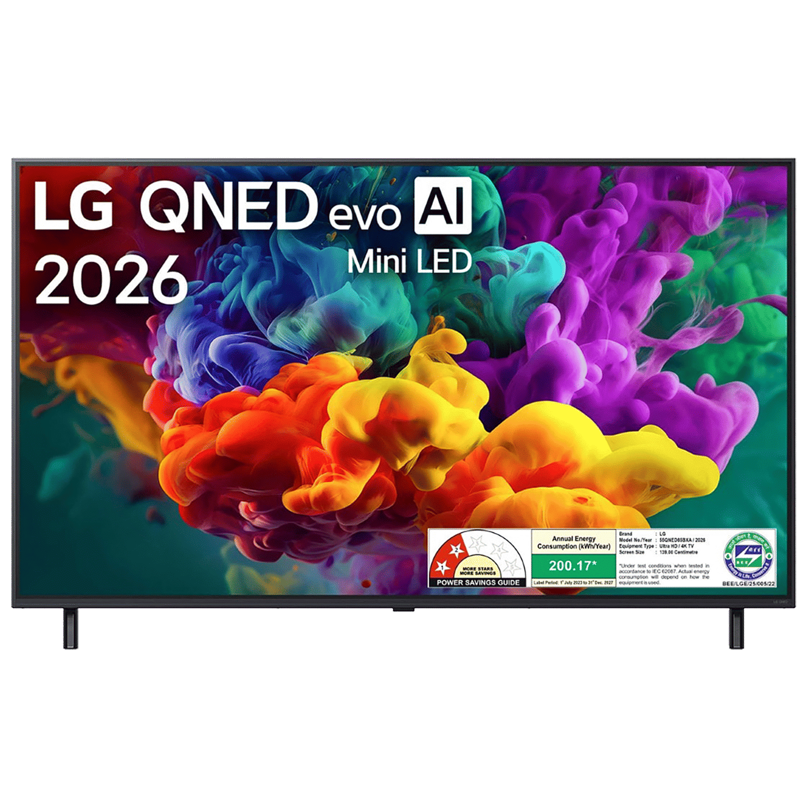 LG evo AI 140 cm (55 inch) QNED Mini LED 4K Ultra HD Smart webOS TV with Intelligent Voice Recognition (2026 model)_1
