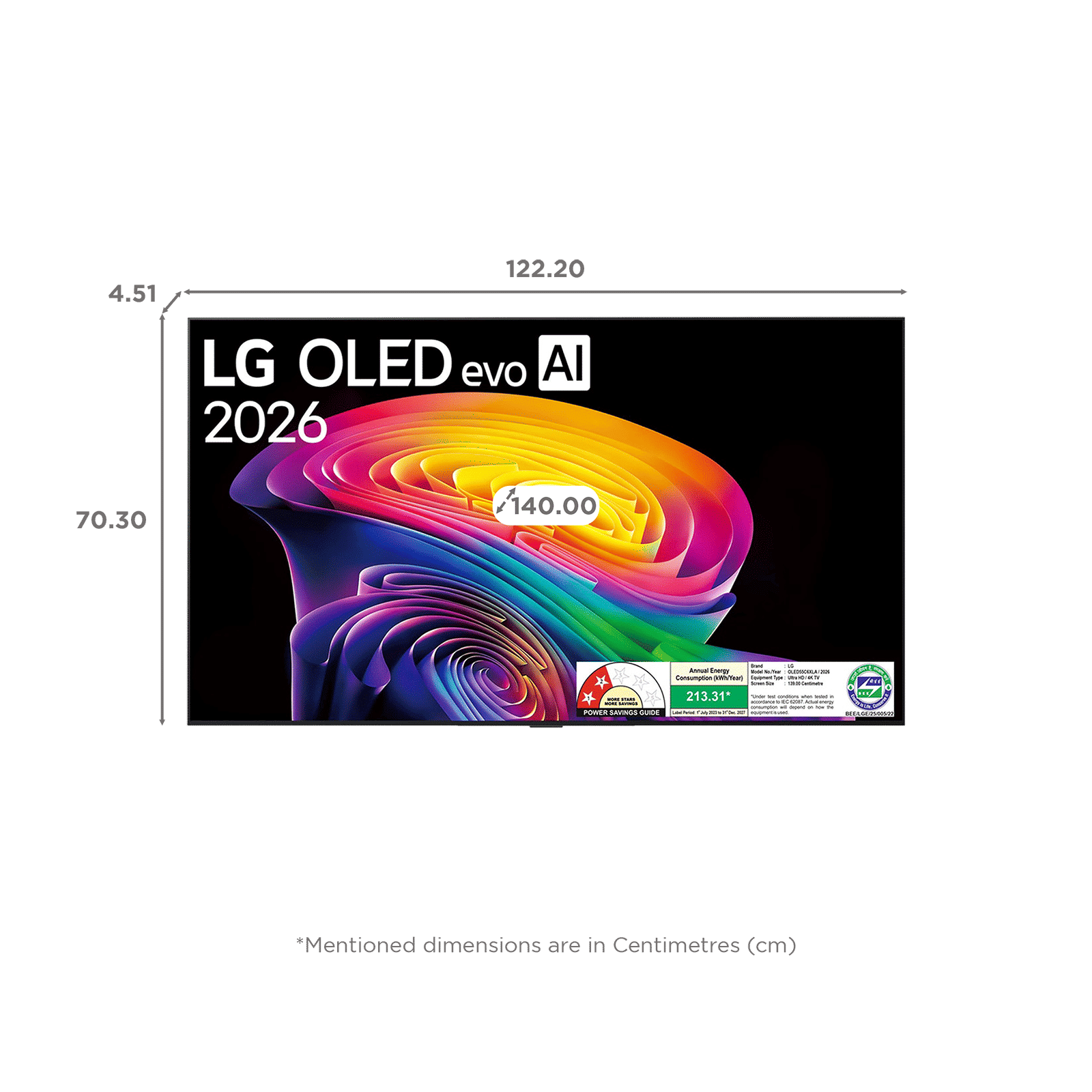 LG evo AI 140 cm (55 inch) 2 Star OLED 4K Ultra HD Smart WebOS TV with Ambient Filmmaker Mode (2026 Model) LG evo AI 140 cm (55 inch) 2 Star OLED 4K Ultra HD Smart WebOS TV with Ambient Filmmaker Mode (2026 Model)_2