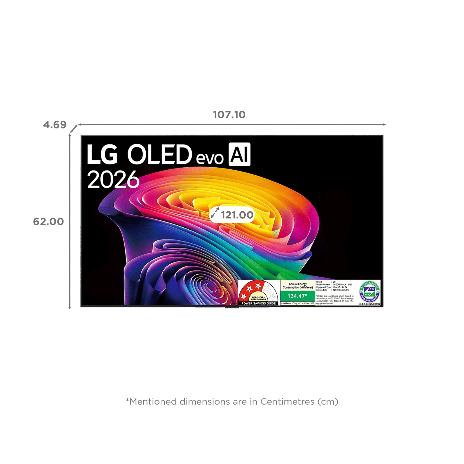 LG evo AI 121 cm (48 inch) 3 Star OLED 4K Ultra HD Smart WebOS TV with Ambient Filmmaker Mode (2026 Model) LG evo AI 121 cm (48 inch) 3 Star OLED 4K Ultra HD Smart WebOS TV with Ambient Filmmaker Mode (2026 Model)_2