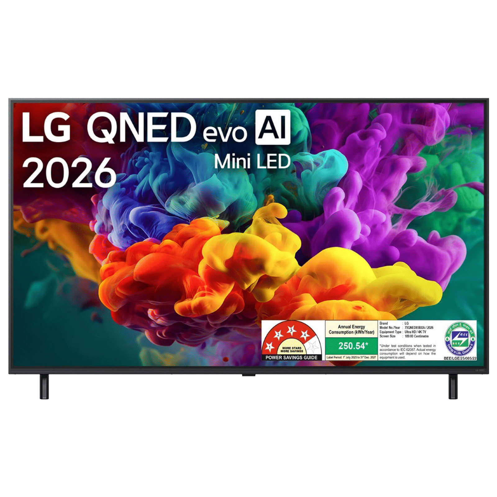 LG evo AI 190 cm (75 inch) QNED Mini LED 4K Ultra HD Smart webOS TV with Intelligent Voice Recognition (2026 model)_1