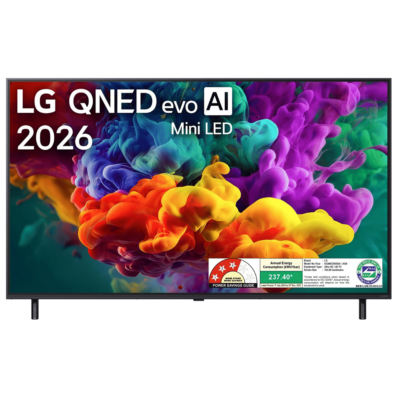 LG evo AI 165 cm (65 inch) QNED Mini LED 4K Ultra HD Smart webOS TV with Intelligent Voice Recognition (2026 model)_1