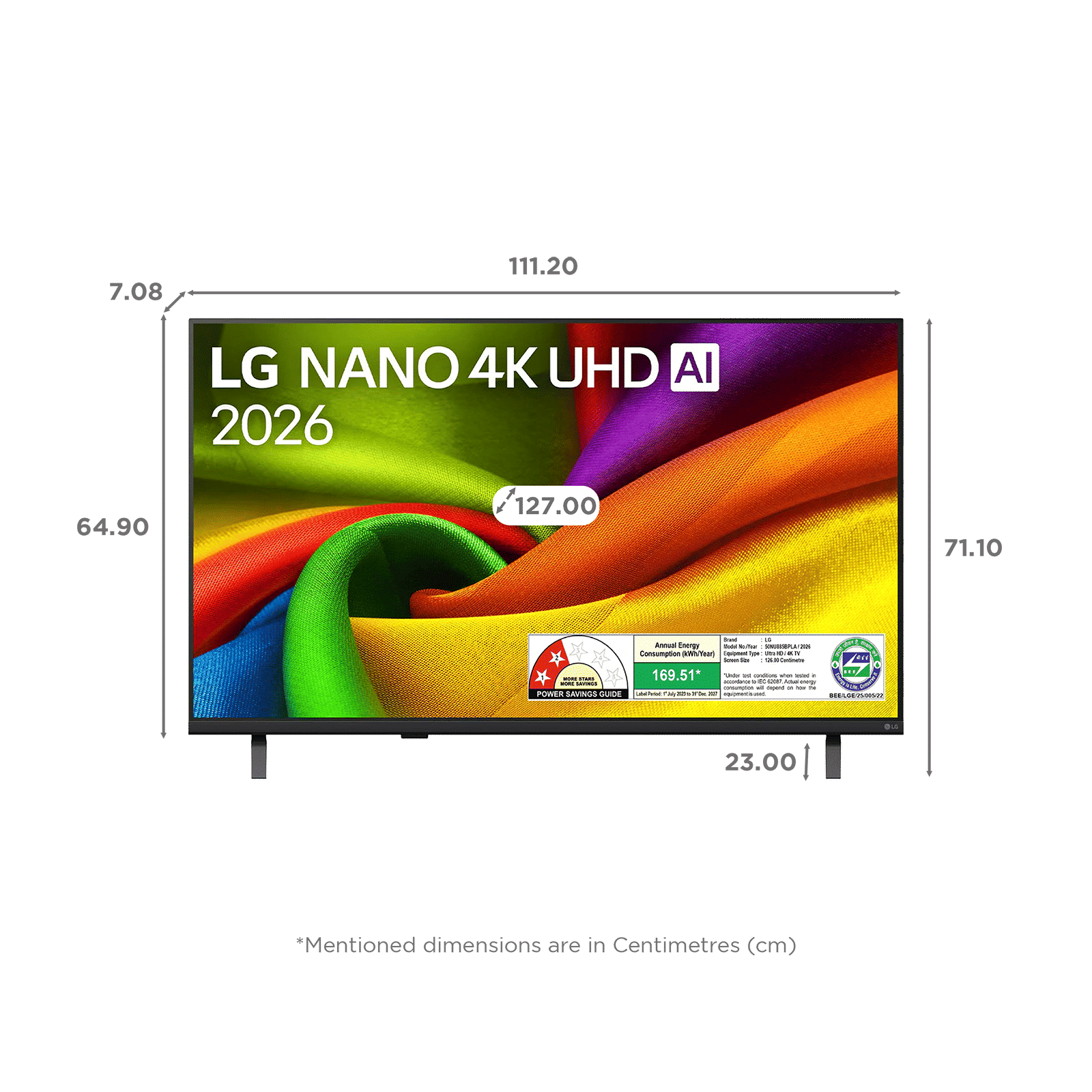 LG Nano AI 50NU885BPLA 127 cm (50 inch) 2 Star 4K Ultra HD Smart webOS 26 TV with AI Hub (2026 model) LG Nano AI 50NU885BPLA 127 cm (50 inch) 2 Star 4K Ultra HD Smart webOS 26 TV with AI Hub (2026 model)_2