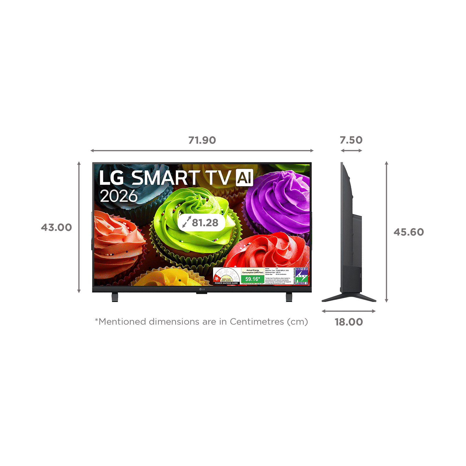 LG LB653 81.28 cm (32 inch) HD LED Smart webOS TV with Clear Voice Pro technology & Dynamic Tone Mapping (2026 model) LG LB653 81.28 cm (32 inch) HD LED Smart webOS TV with Clear Voice Pro technology & Dynamic Tone Mapping (2026 model)_2