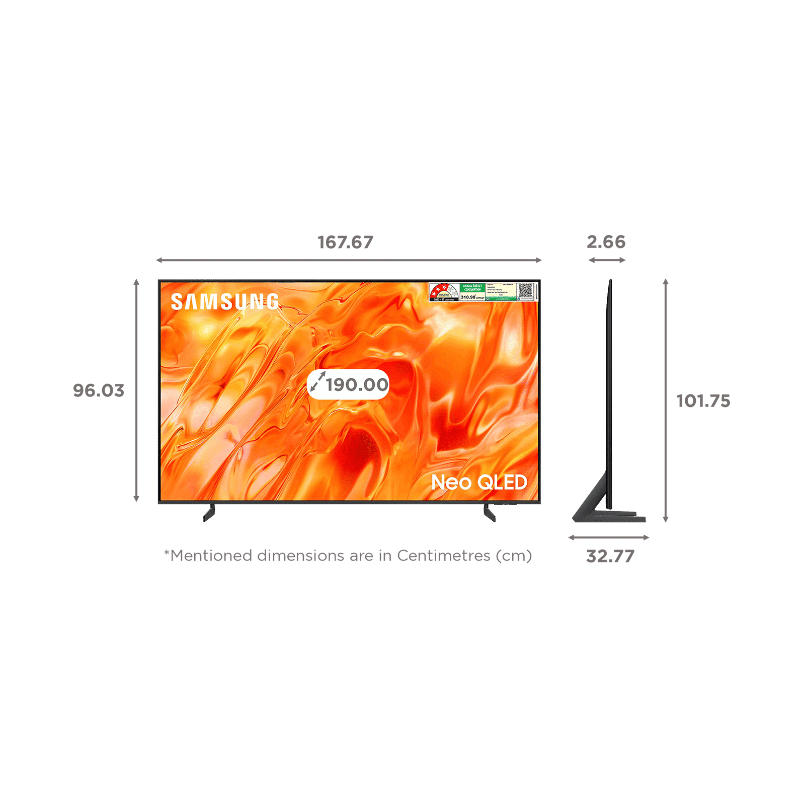 SAMSUNG QN70H 190 cm (75 inch) 4K Ultra HD Quantum Mini-LED Neo QLED Smart Tizen TV with Samsung Vision AI Companion (2026 model)_2