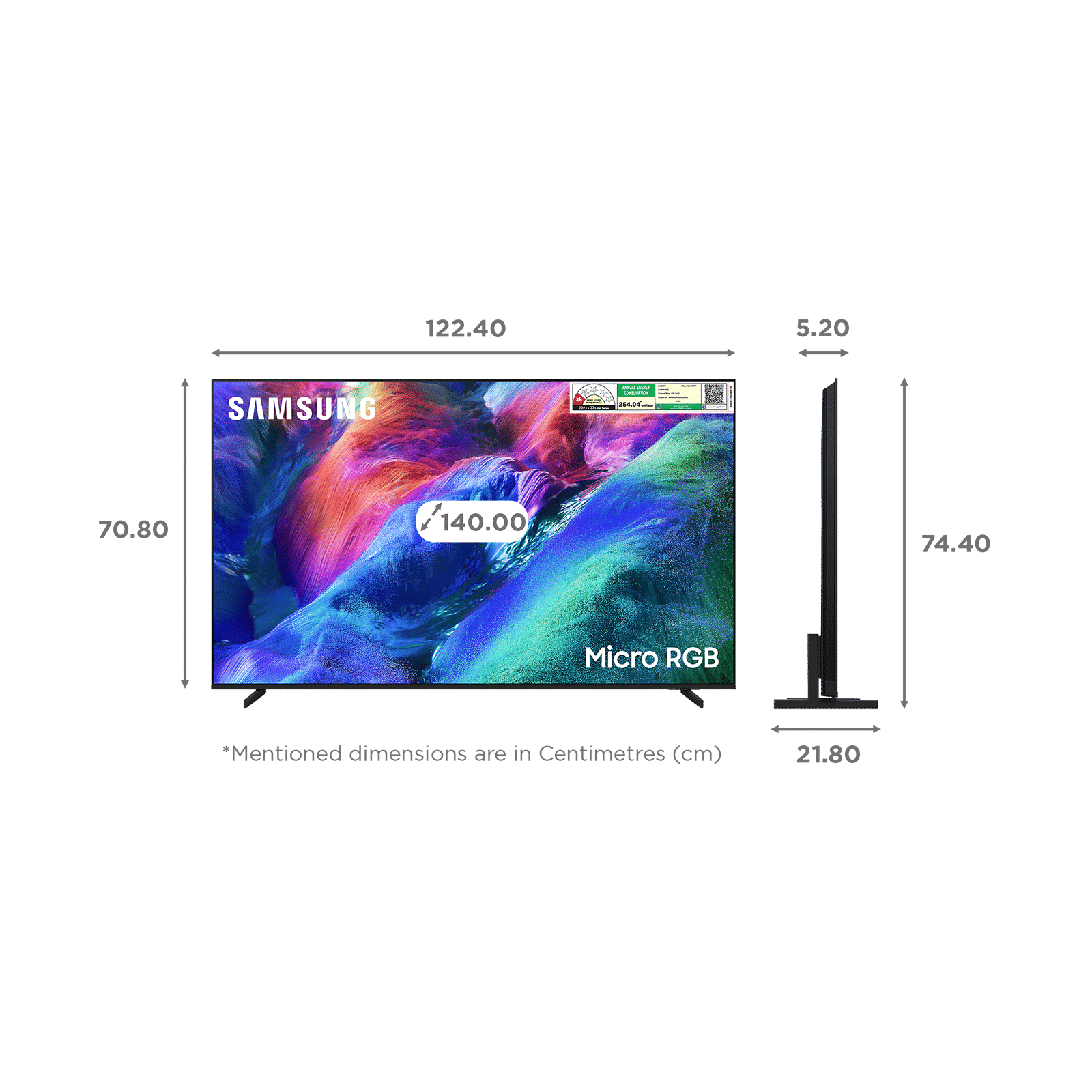 SAMSUNG R85H 140 cm (55 inch) 1 Star Micro RGB 4K Ultra HD Smart Tizen TV with Google Voice Assistant (2026 Model) SAMSUNG R85H 140 cm (55 inch) 1 Star Micro RGB 4K Ultra HD Smart Tizen TV with Google Voice Assistant (2026 Model)_2