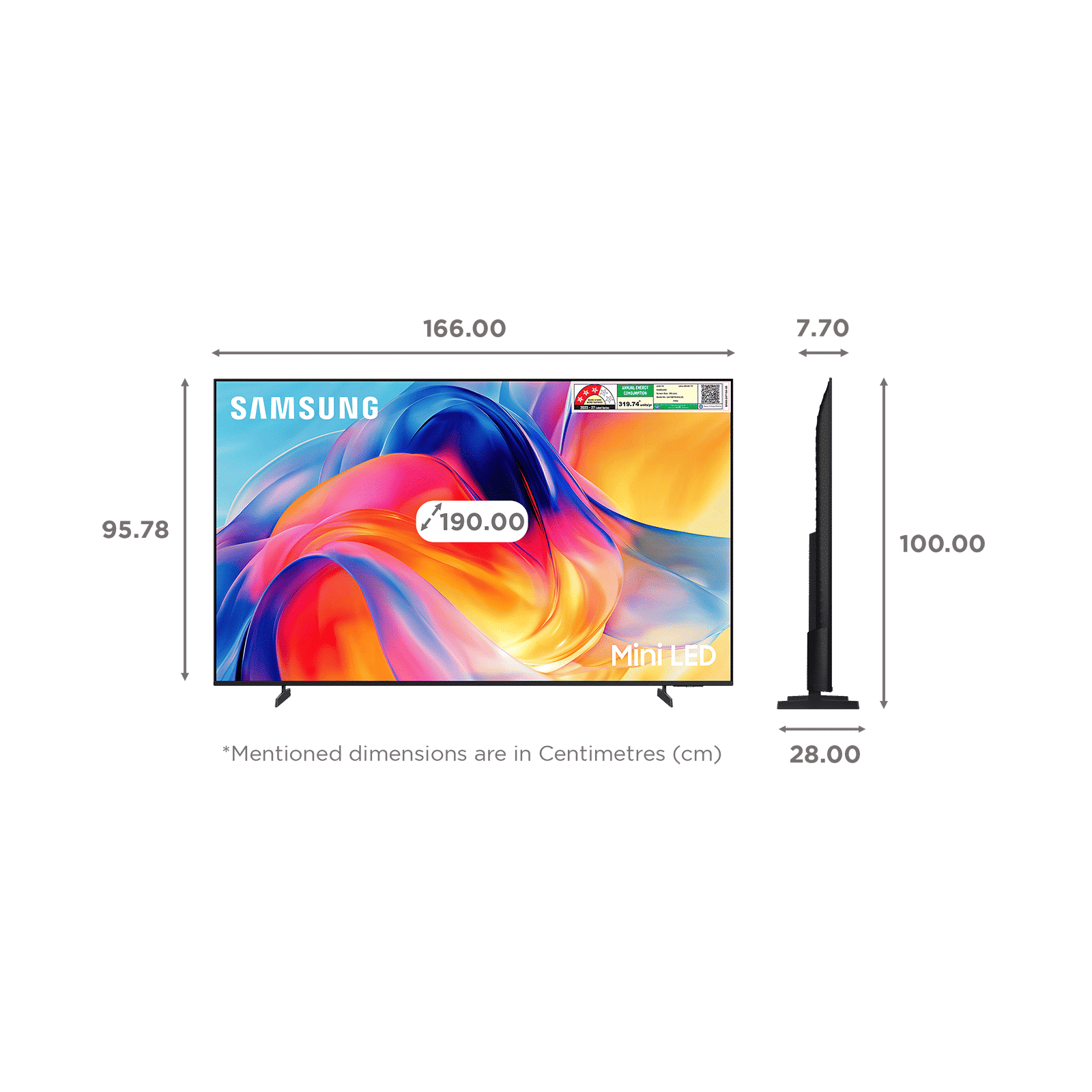 SAMSUNG M70H 190 cm (75 inch) 3 Star 4K Ultra HD Mini LED Smart Tizen TV with Voice Assistant (2026 Model)_2