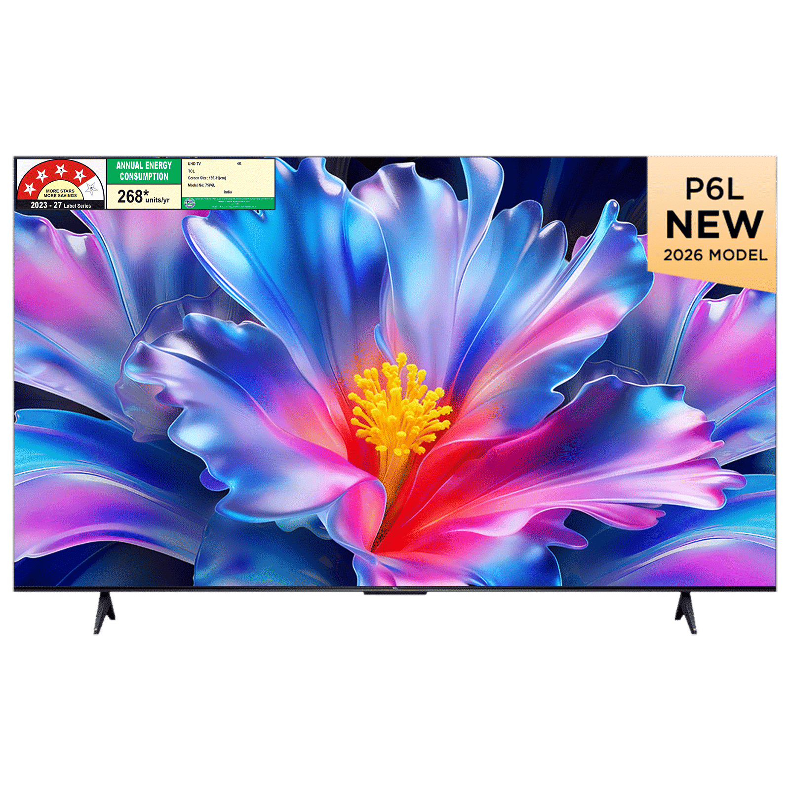 TCL P series 190.5 cm (75 inch) 4 Star LED 4K Super Ultra HD Smart Google TV with Google Voice Assistant (2026 Model) TCL P series 190.5 cm (75 inch) 4 Star LED 4K Super Ultra HD Smart Google TV with Google Voice Assistant (2026 Model)_1