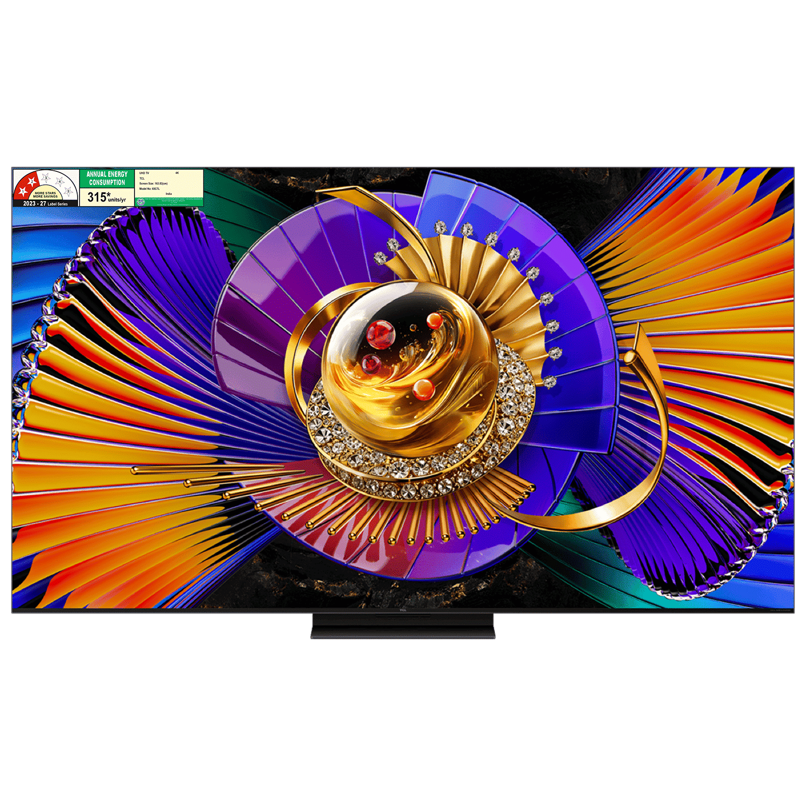 TCL C series 165.1 cm (65 inch) 2 Star SQD-Mini LED 4K Super Ultra HD Smart Google TV with Google Voice Assistant (2026 Model)_1