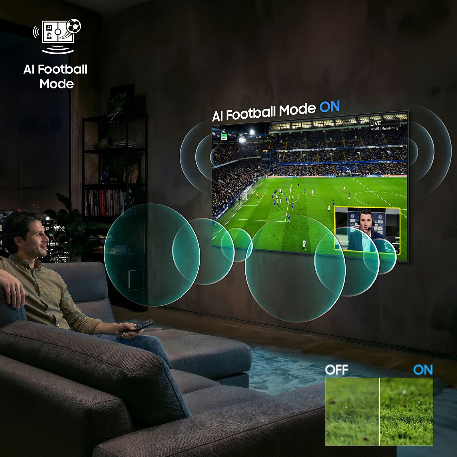 SAMSUNG QN70H 215 cm (85 inch) 4K Ultra HD Neo QLED Smart Tizen TV with AI Football Mode (2026 Model)_9