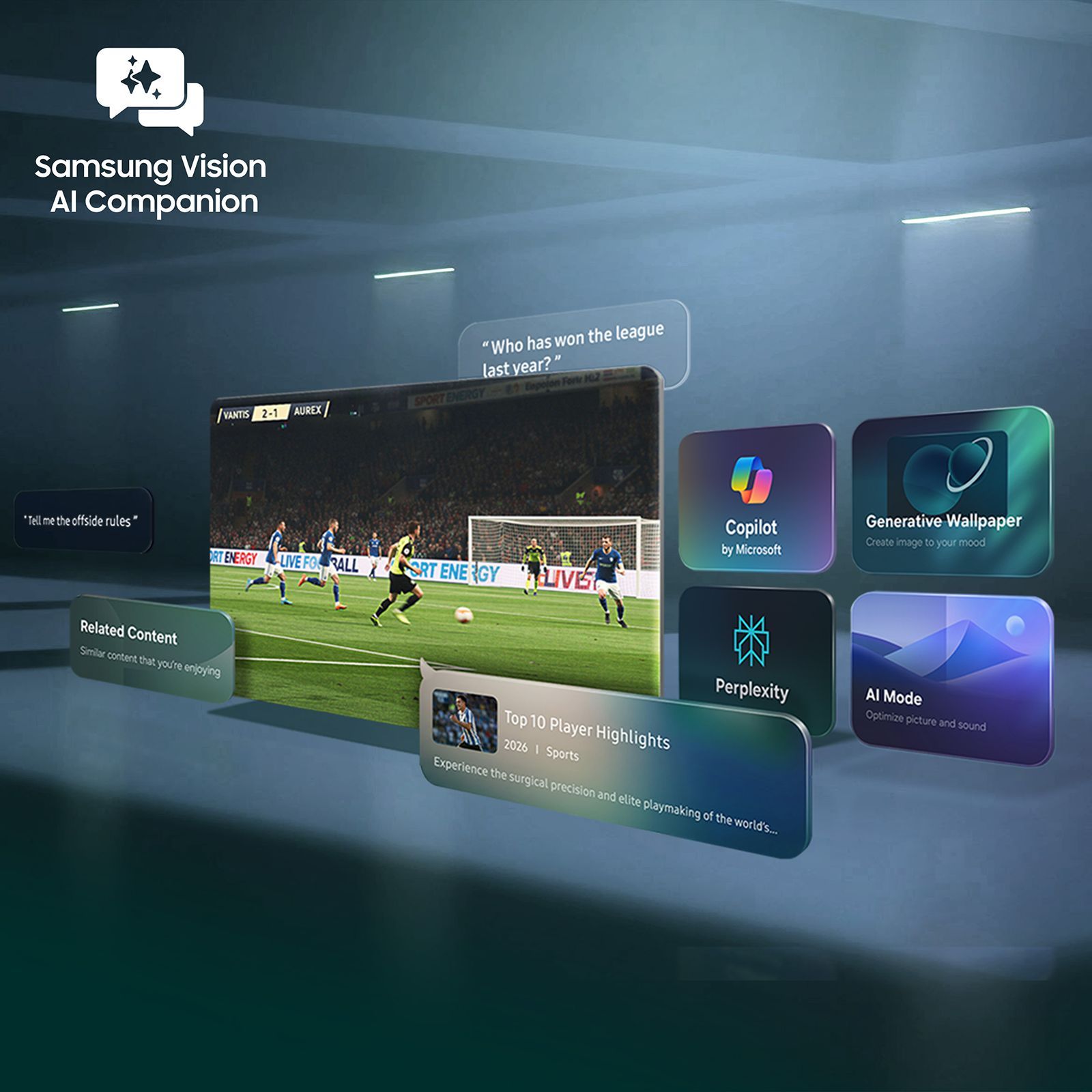 SAMSUNG QN70H 215 cm (85 inch) 4K Ultra HD Neo QLED Smart Tizen TV with AI Football Mode (2026 Model)_7