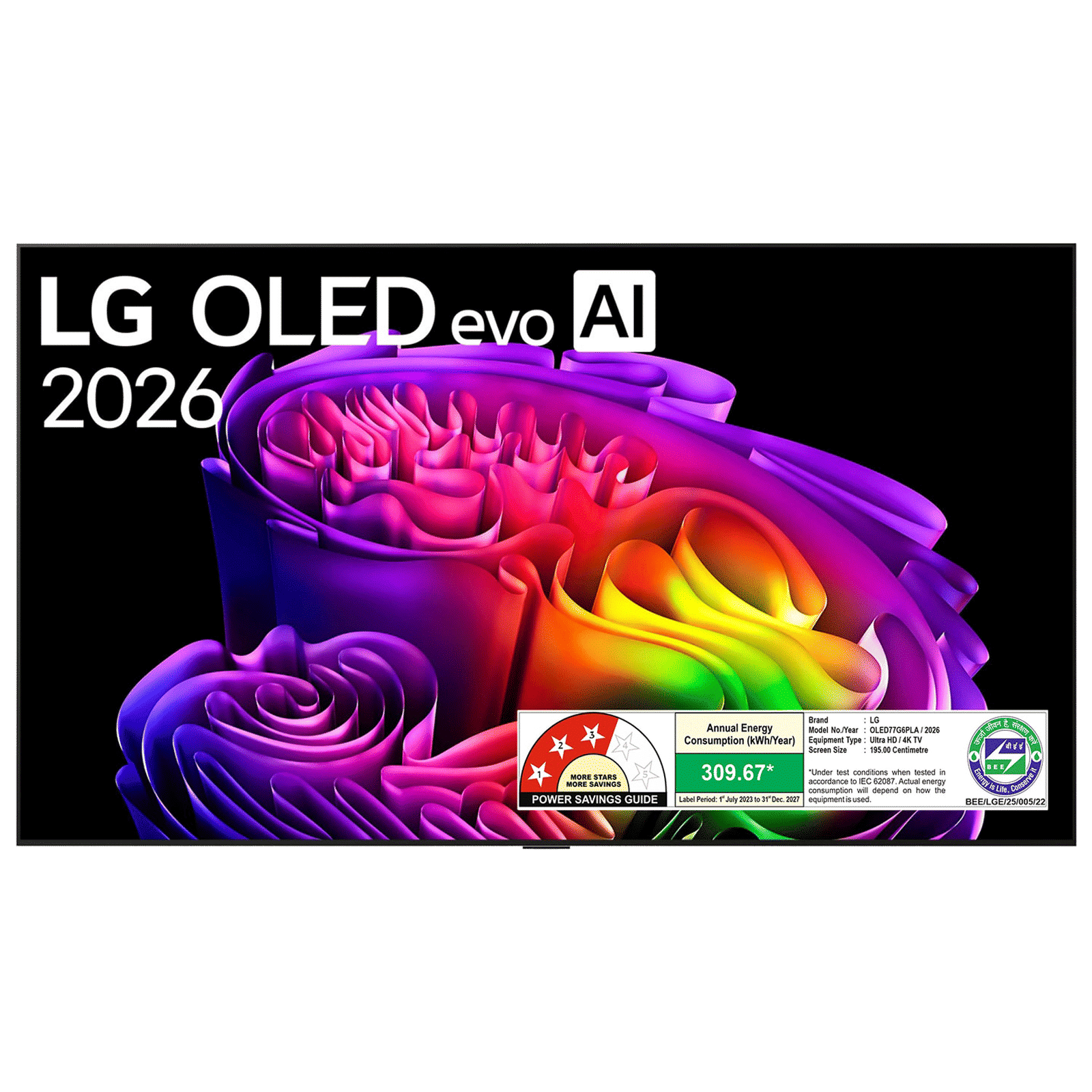 LG evo AI 195 cm (77 inch) OLED 4K Ultra HD Smart webOS TV with Intelligent Voice Recognition (2026 model) LG evo AI 195 cm (77 inch) OLED 4K Ultra HD Smart webOS TV with Intelligent Voice Recognition (2026 model)_1