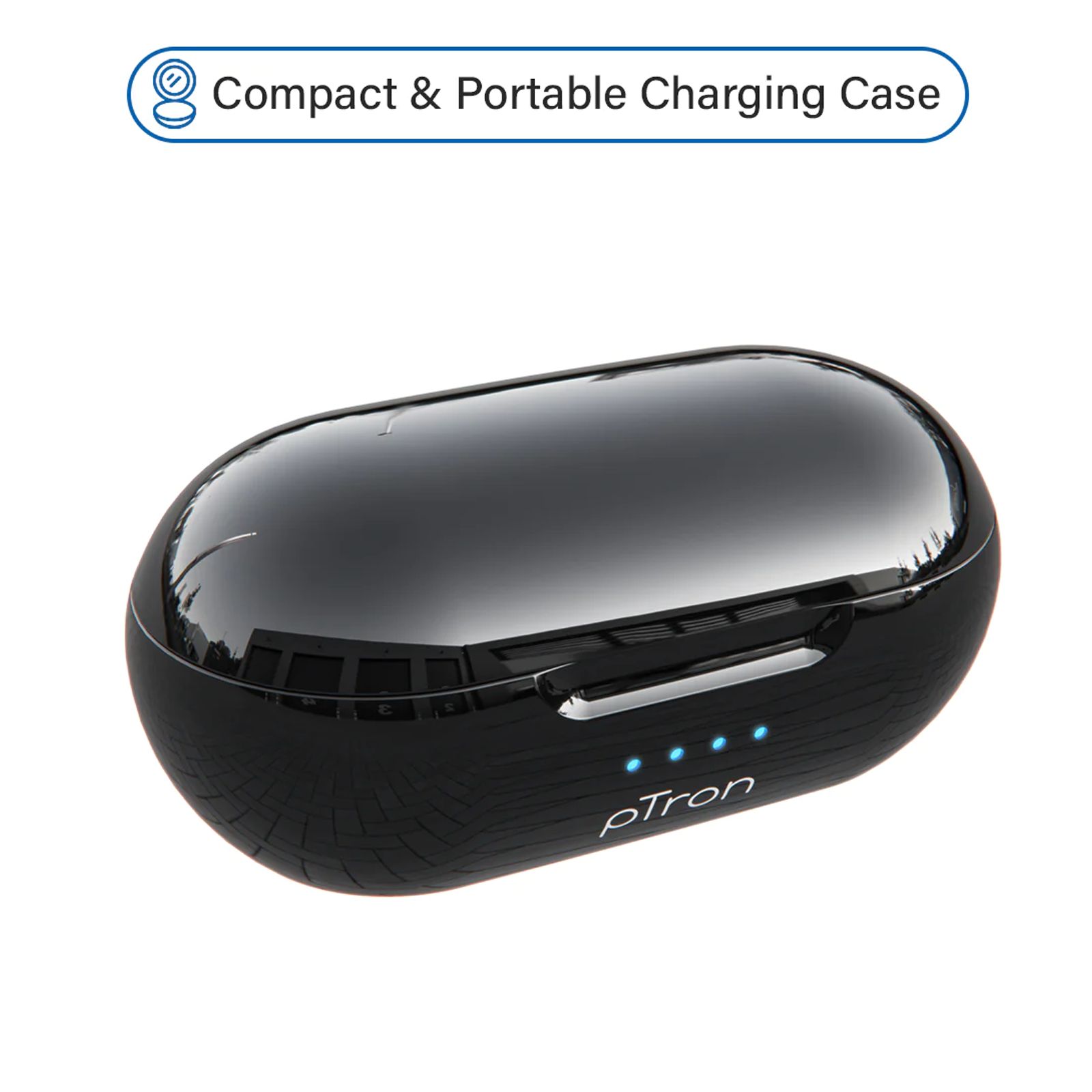 pTron Bassbuds Evo TWS Earbuds with Passive Noise Cancellation (Water Resistant, Fast Charging, Black and Yellow)_4