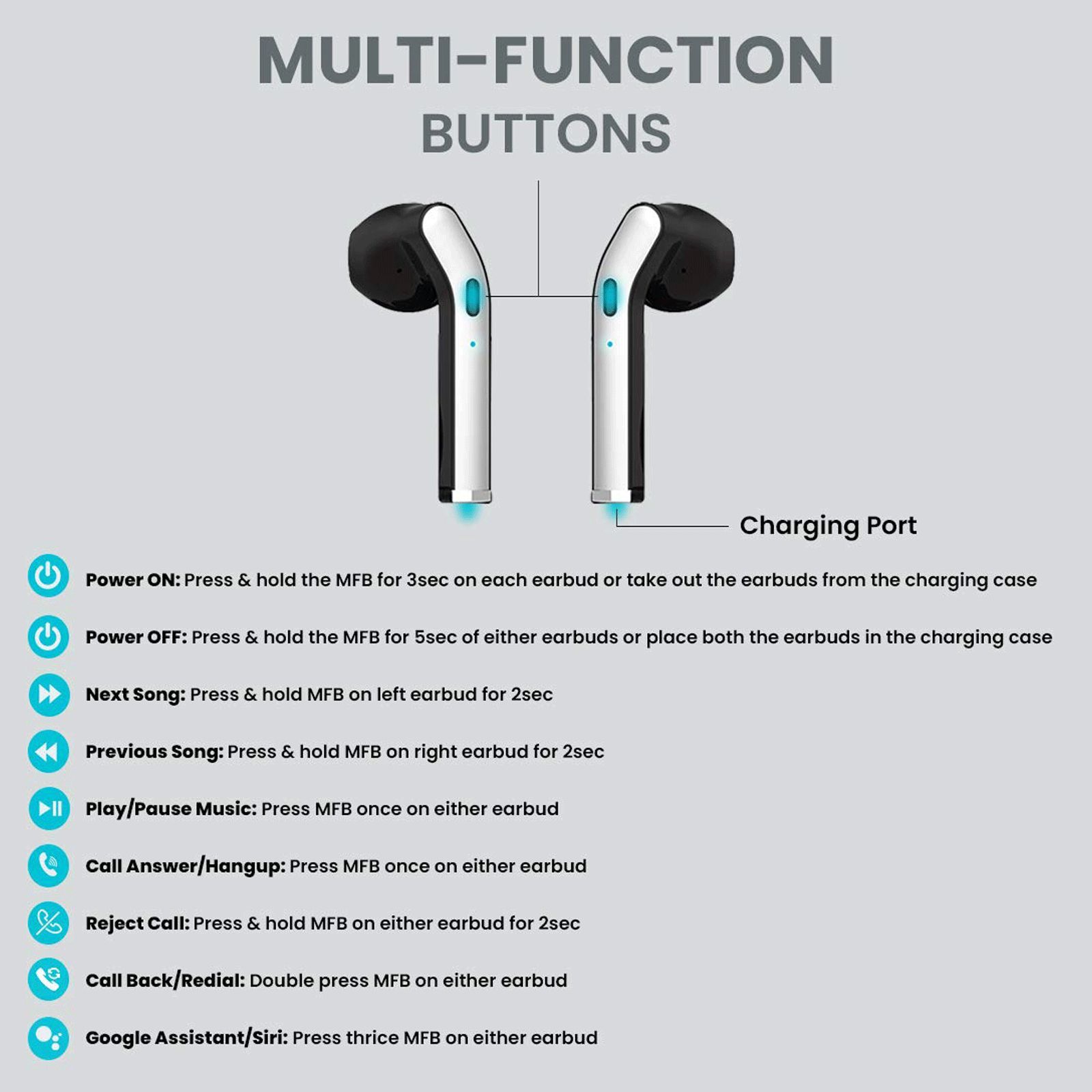 pTron Basspods 481 140317961 In-Ear Passive Noise Cancellation Truly Wireless Earbuds with Mic (Bluetooth 5.0, Hi-Fi Stereo Sound, Black/Silver) pTron Basspods 481 140317961 In-Ear Passive Noise Cancellation Truly Wireless Earbuds with Mic (Bluetooth 5.0, Hi-Fi Stereo Sound, Black/Silver)_8