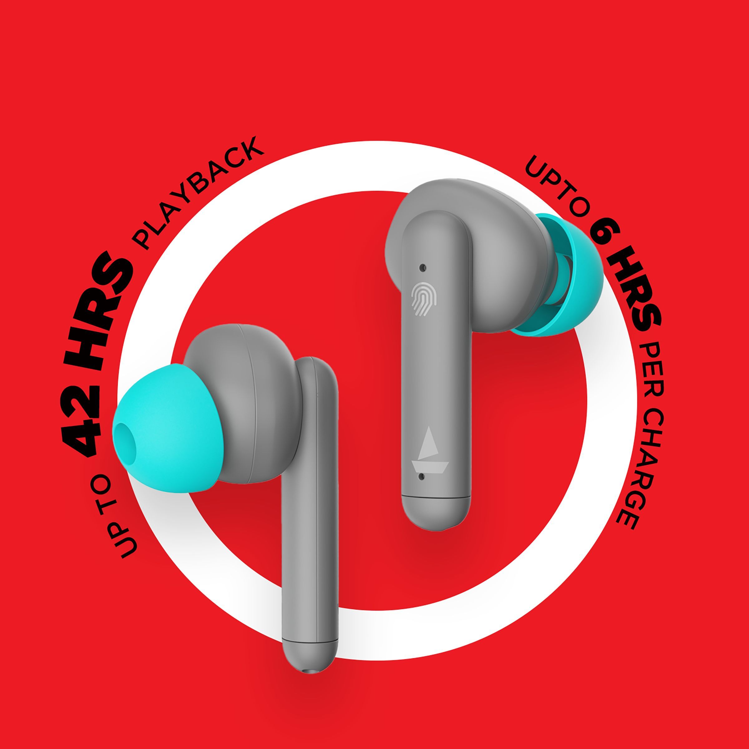 boAt Airdopes 148 TWS Earbuds with Environmental Noise Cancellation (IPX4 Sweat & Water Resistant, 42 Hours Playtime, Cyan Cider) boAt Airdopes 148 TWS Earbuds with Environmental Noise Cancellation (IPX4 Sweat & Water Resistant, 42 Hours Playtime, Cyan Cider)_9