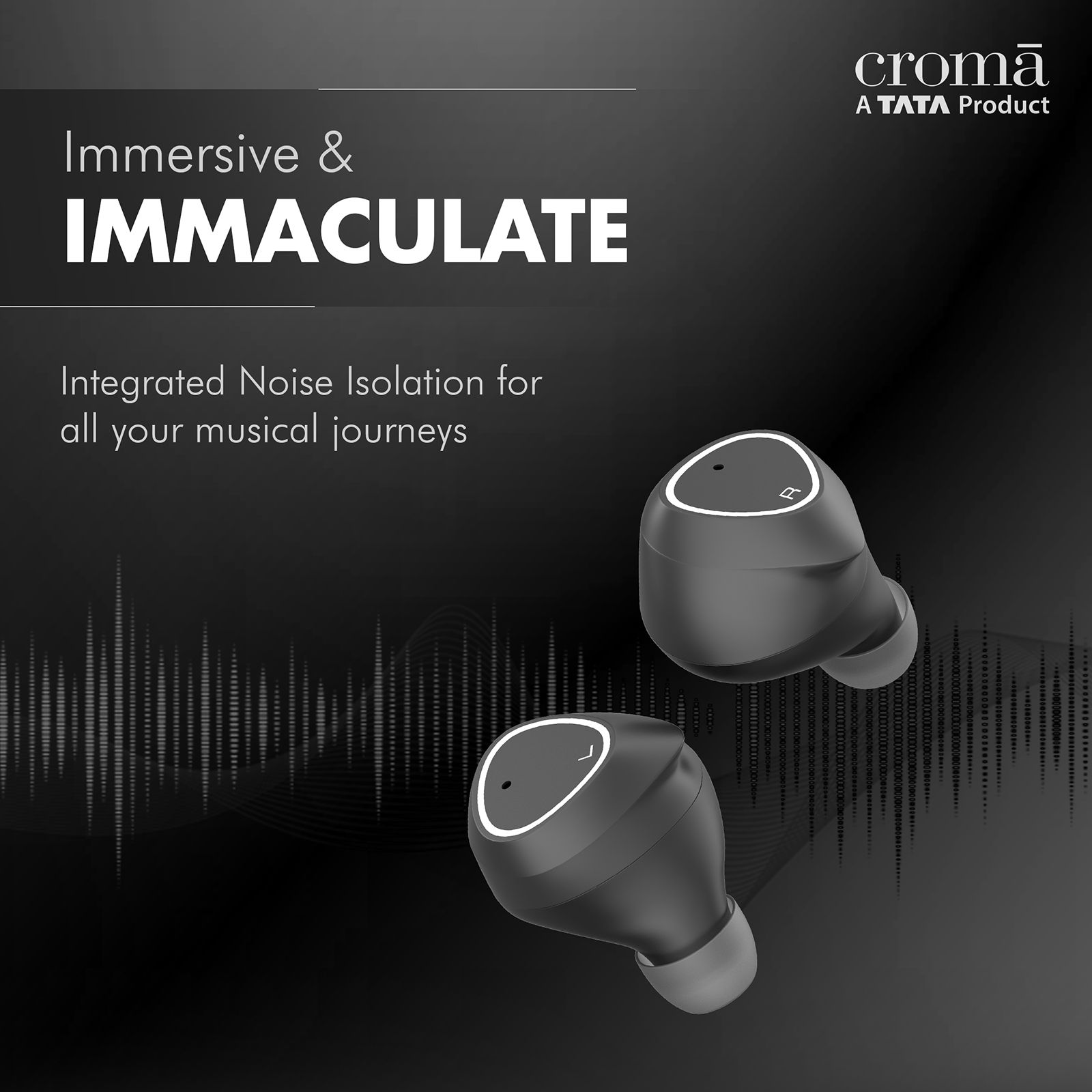 Croma TWS Earbuds with Noise Isolation (Sweat Resistant, 15 Hours Playback, Black)_13