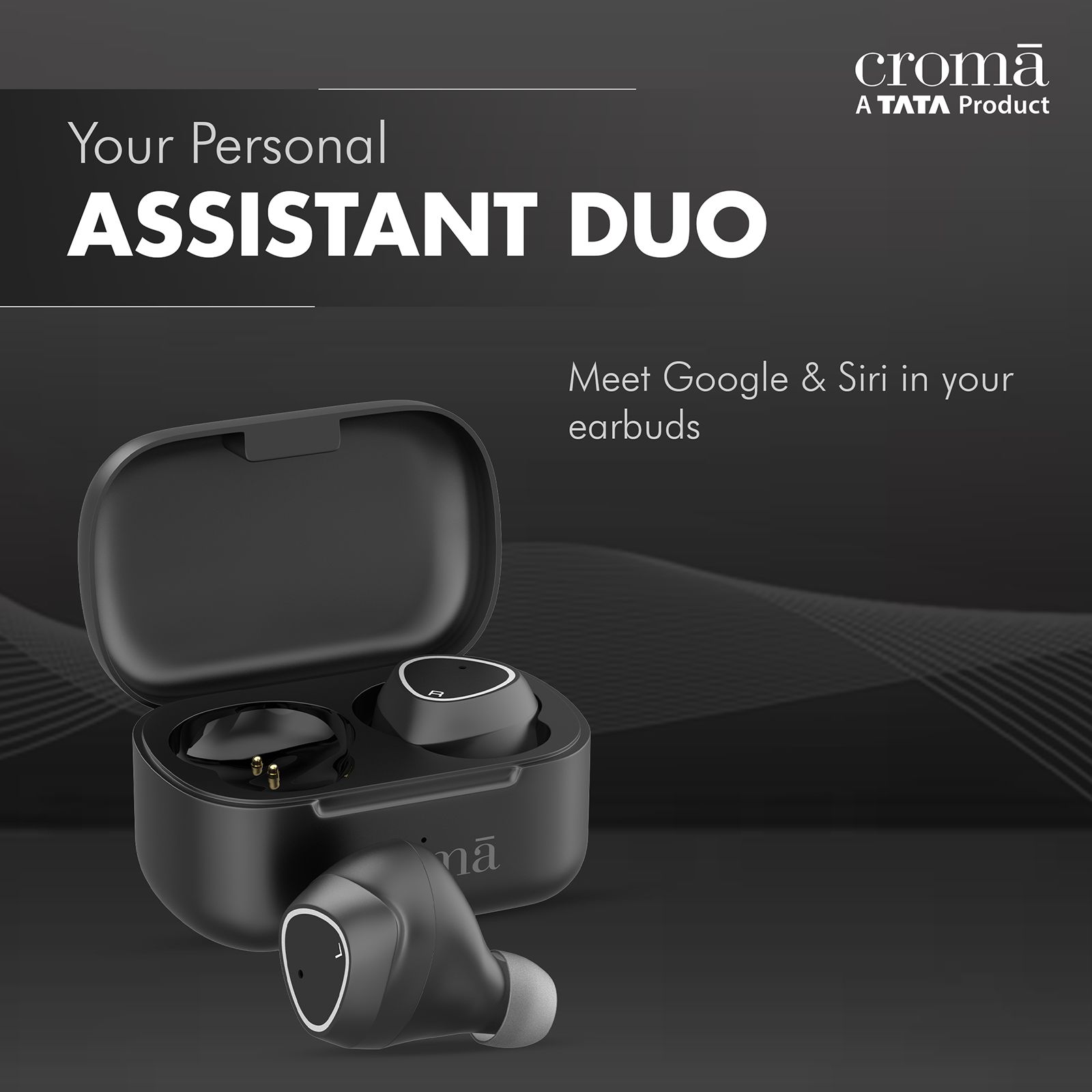 Croma TWS Earbuds with Noise Isolation (Sweat Resistant, 15 Hours Playback, Black)_14