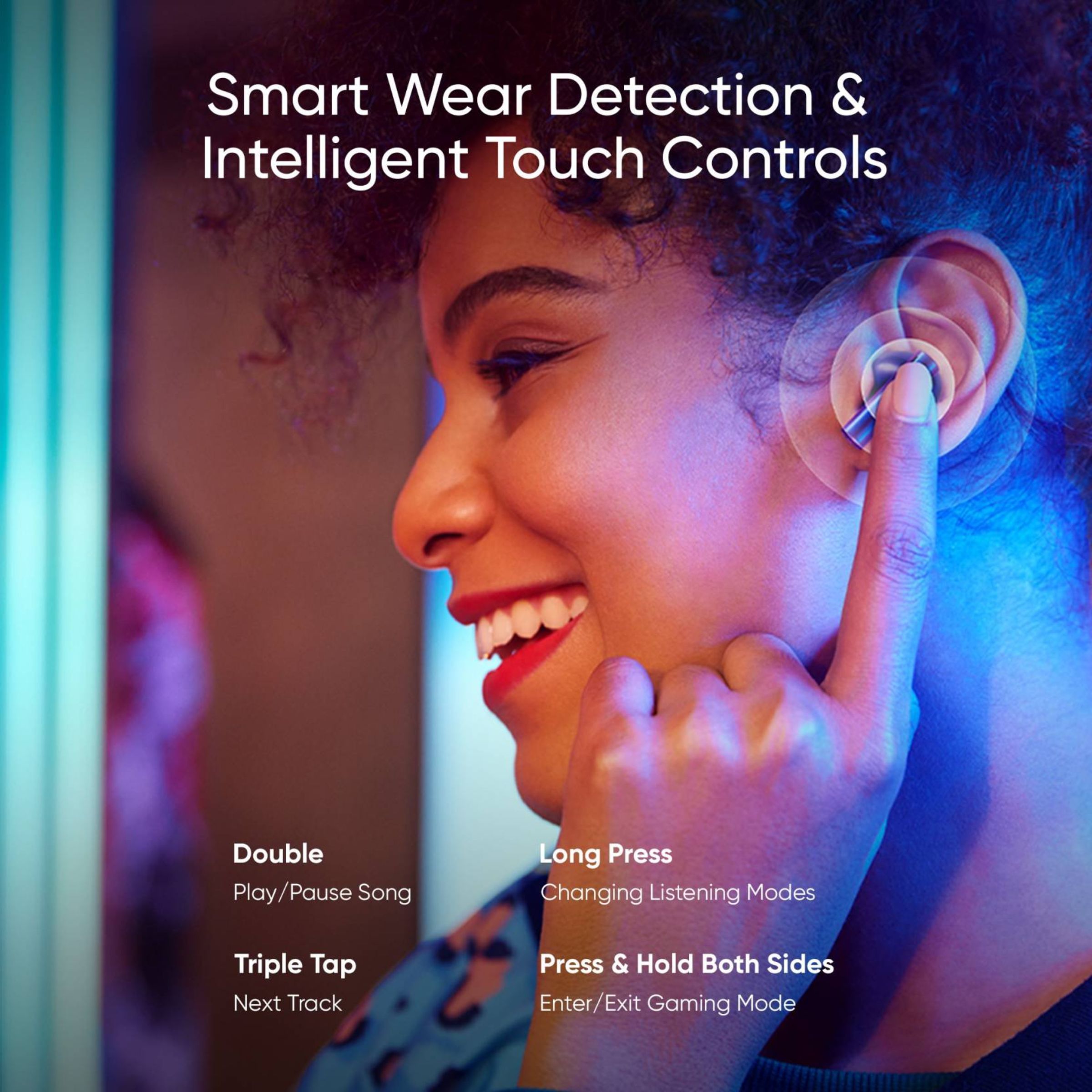 realme Buds Air 3 RMA2105 TWS Earbuds with Active Noise Cancellation (IPX5 Water Resistant, 30 Hours Playtime, Starry Blue)_7