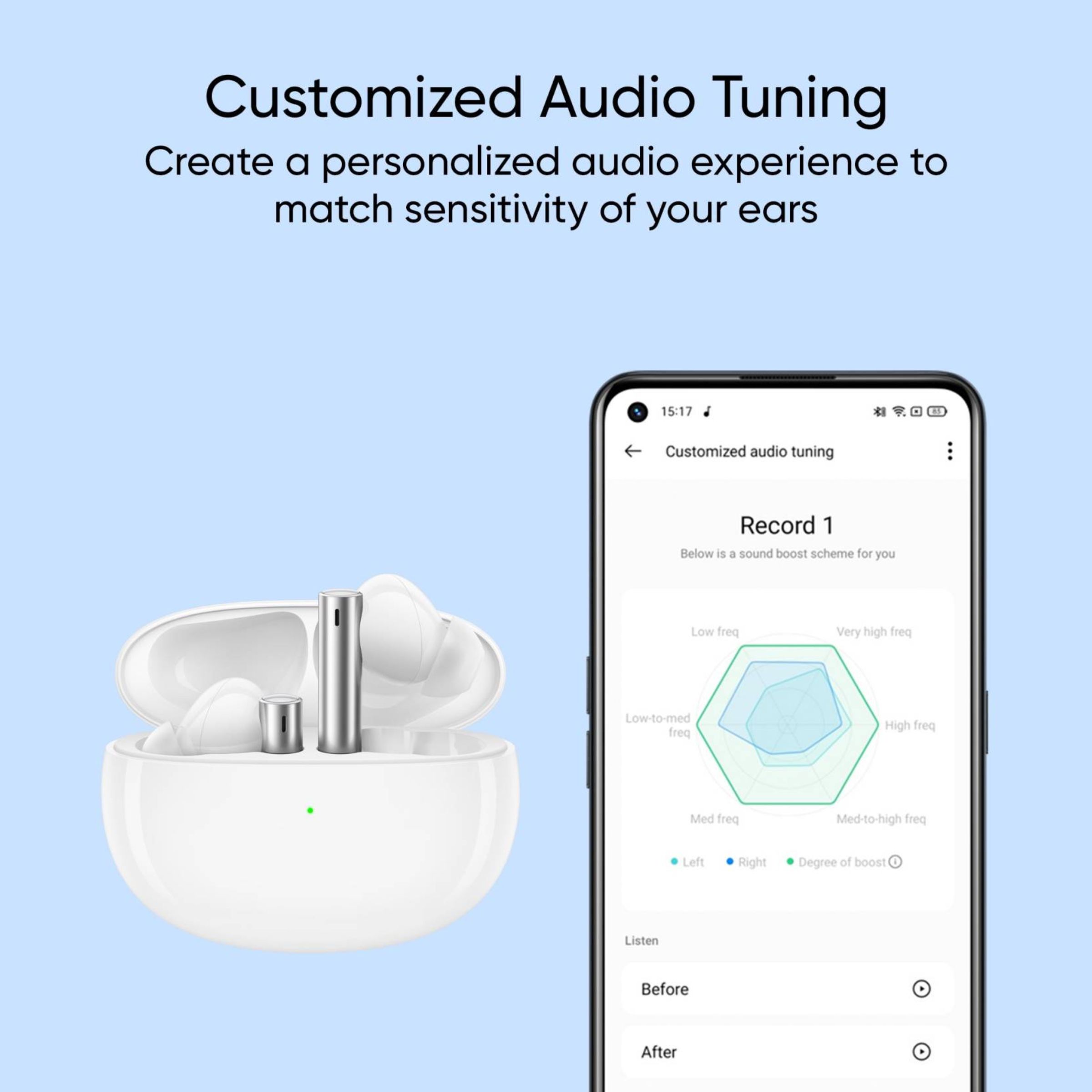 realme Buds Air 3 RMA2105 TWS Earbuds with Active Noise Cancellation (IPX5 Water Resistant, 30 Hours Playtime, Galaxy White) realme Buds Air 3 RMA2105 TWS Earbuds with Active Noise Cancellation (IPX5 Water Resistant, 30 Hours Playtime, Galaxy White)_12
