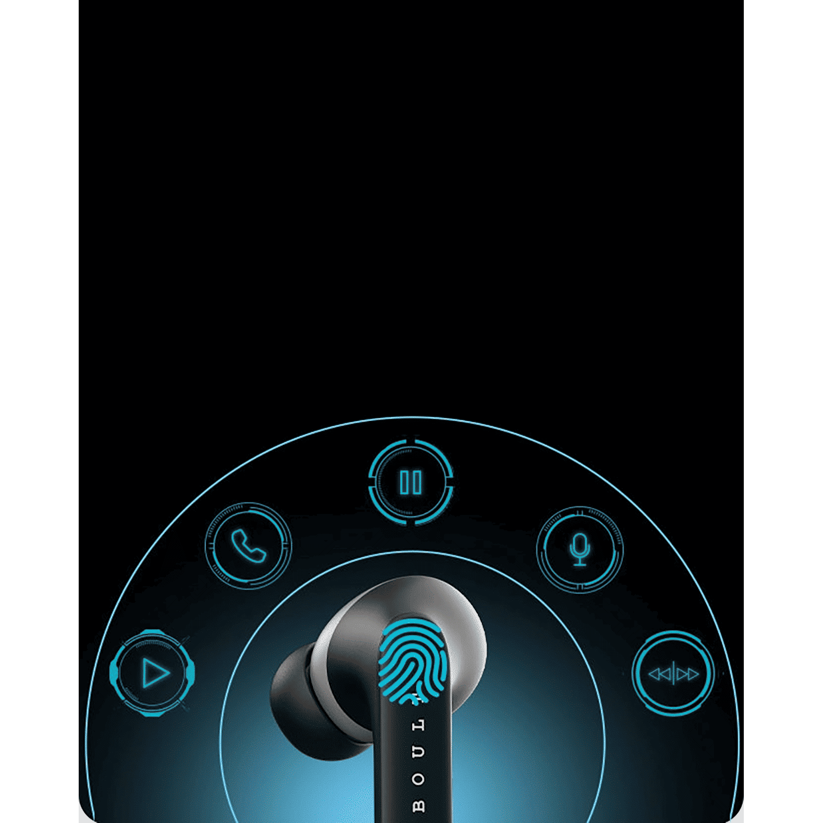 GOBOULT AirBass Y1 TWS Earbuds (IPX5 Water Resistant, Upto 40 Hours Playback, Black)_16