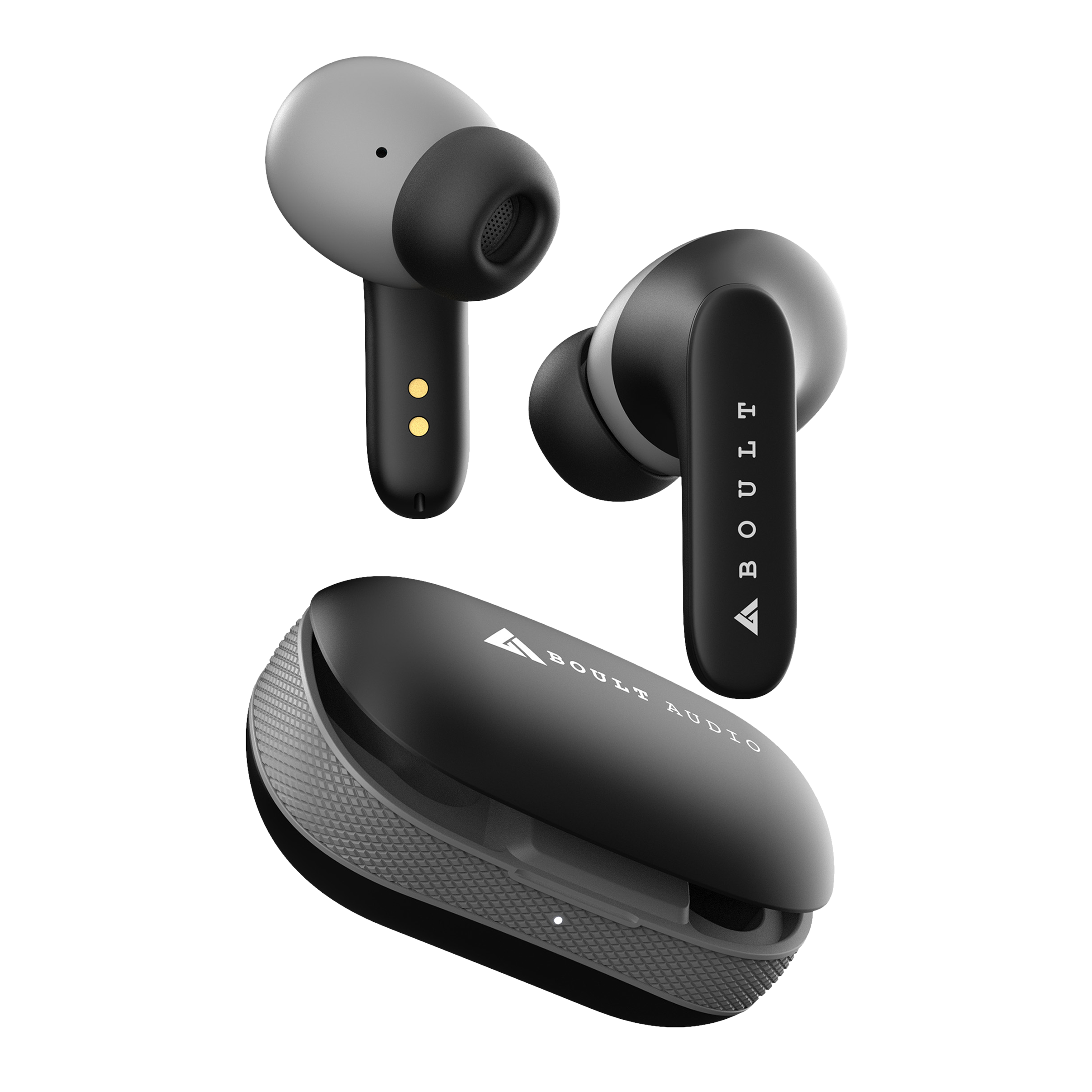 GOBOULT AirBass Y1 TWS Earbuds (IPX5 Water Resistant, Upto 40 Hours Playback, Black)_1