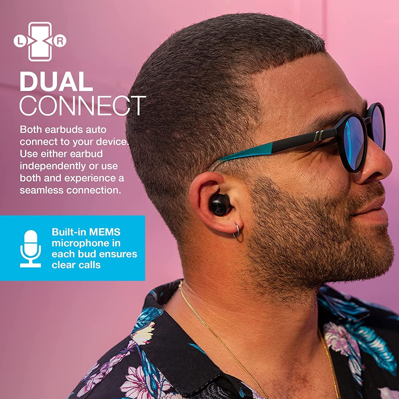 JLAB Go Air Pop IEUEBGAIRPOPRBLK12 TWS Earbuds (IPX4 Sweat & Water Resistant, 32 Hours Playback, Black)_10