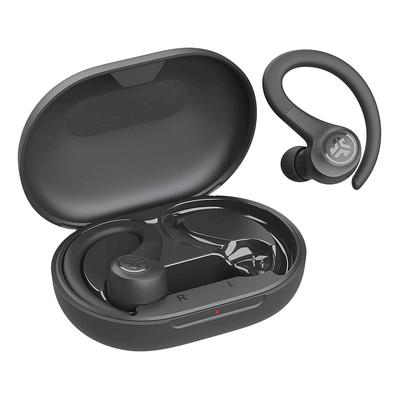 JLAB Go Air Sport IEUEBGAIRSPRTRBLK1 TWS Earbuds (IP55 Water & Sweat Resistant, 32 Hours Playback, Graphite)_1