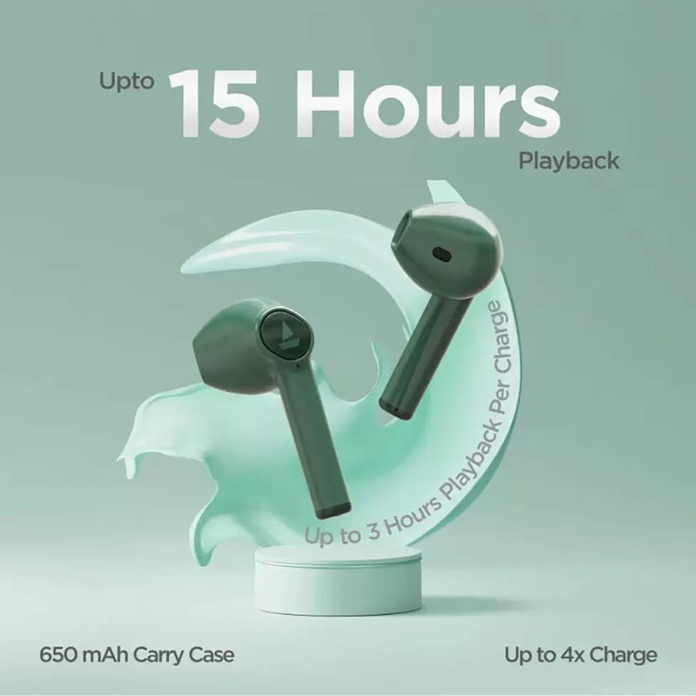 boAt Airdopes 138 TWS Earbuds ( Voice Assistant Supported, Viper Green)_3