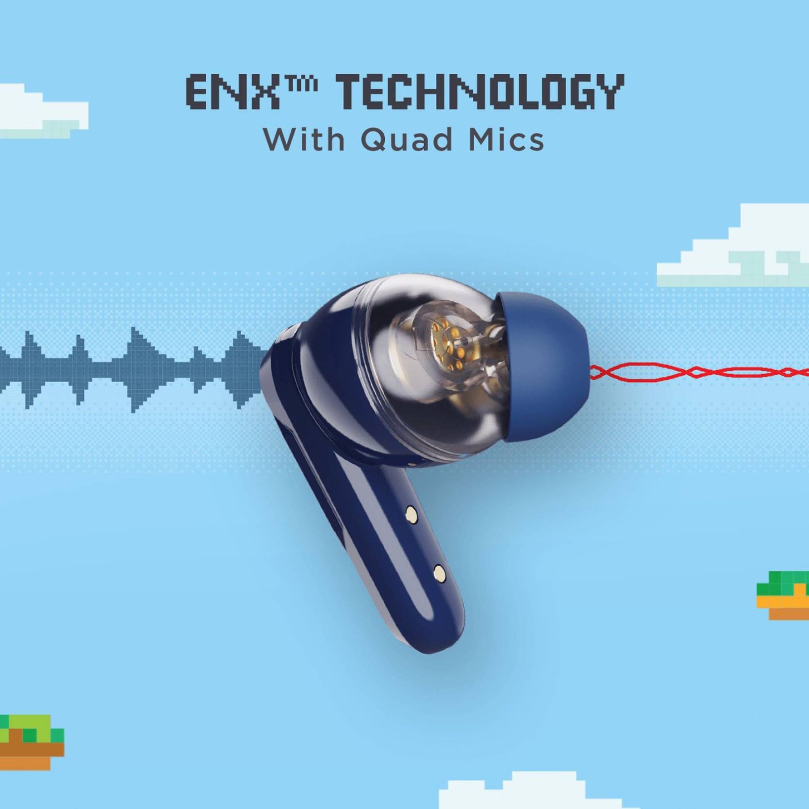 boAt Airdopes 191G TWS Earbuds (IPX5 Water Resistance, Quad Mics, Sports Blue)_5