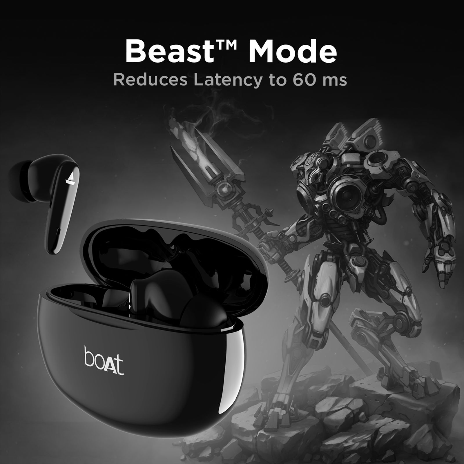 boAt Airdopes 183 TWS Earbuds with Environmental Noise Cancellation (IPX4 Sweat Resistant, ASAP Charge, Space Black)_5