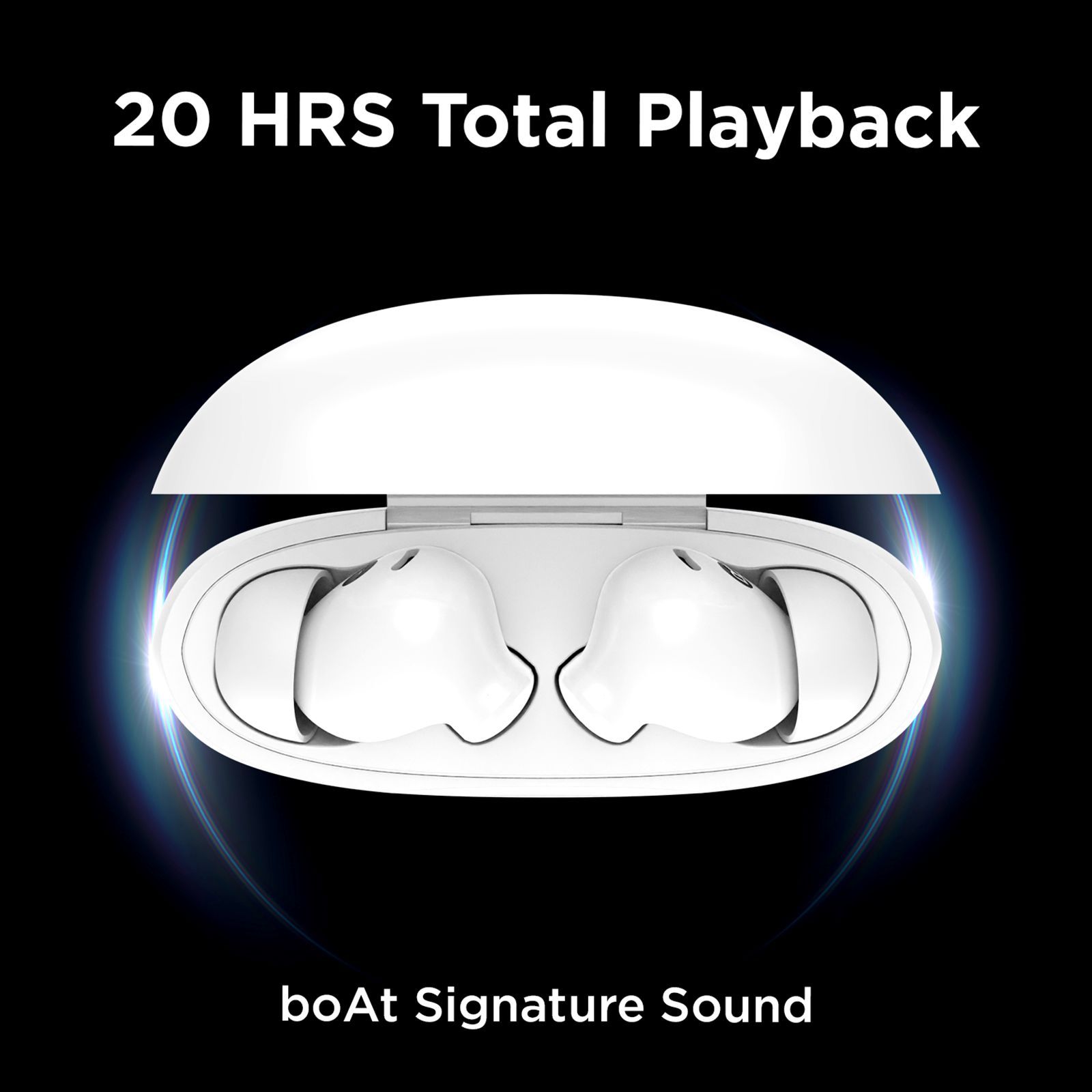 boAt Airdopes 183 TWS Earbuds with Environmental Noise Cancellation (IPX4 Sweat Resistant, ASAP Charge, Lunar White)_4