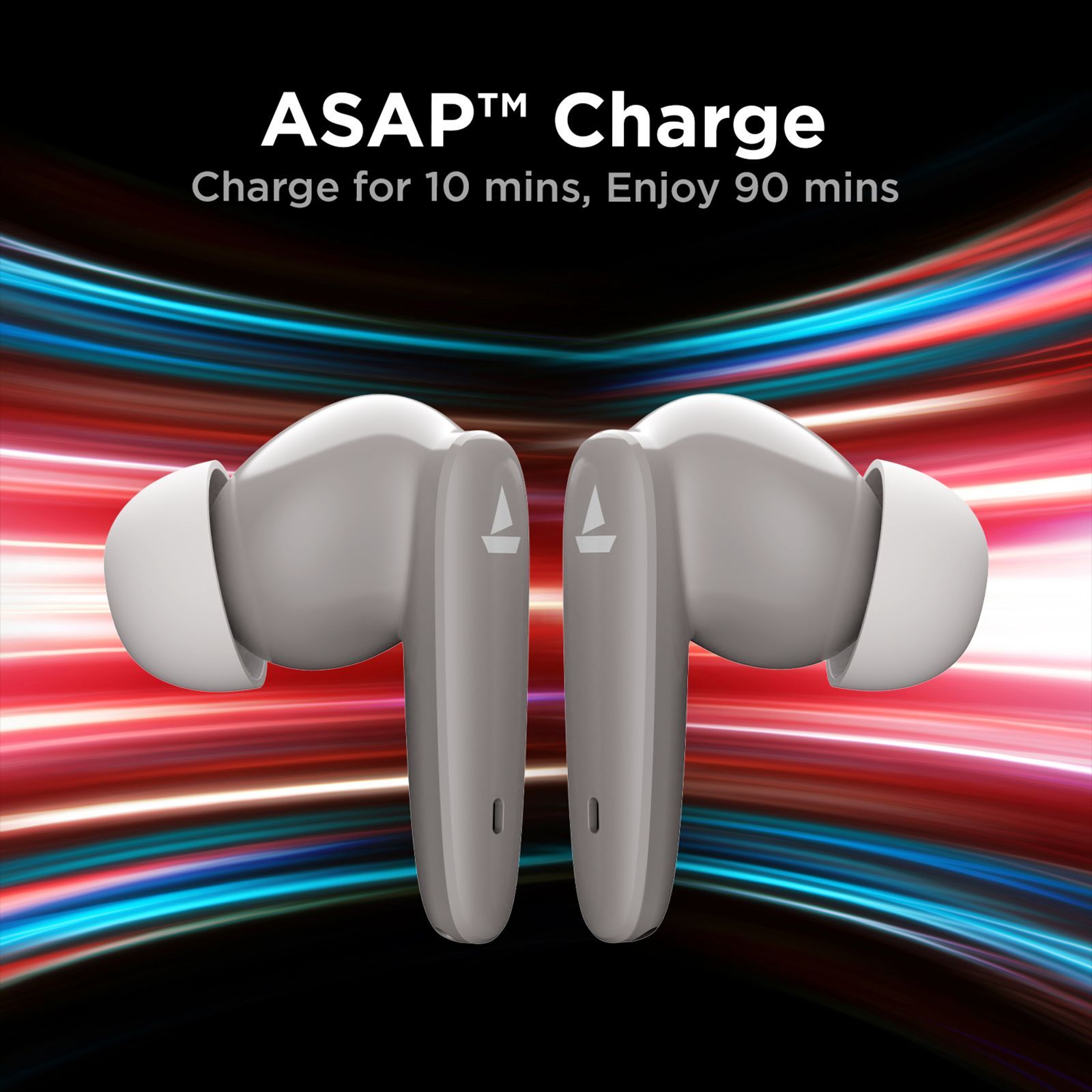 boAt Airdopes 183 TWS Earbuds with Environmental Noise Cancellation (IPX4 Sweat Resistant, ASAP Charge, Mercurial Grey)_3
