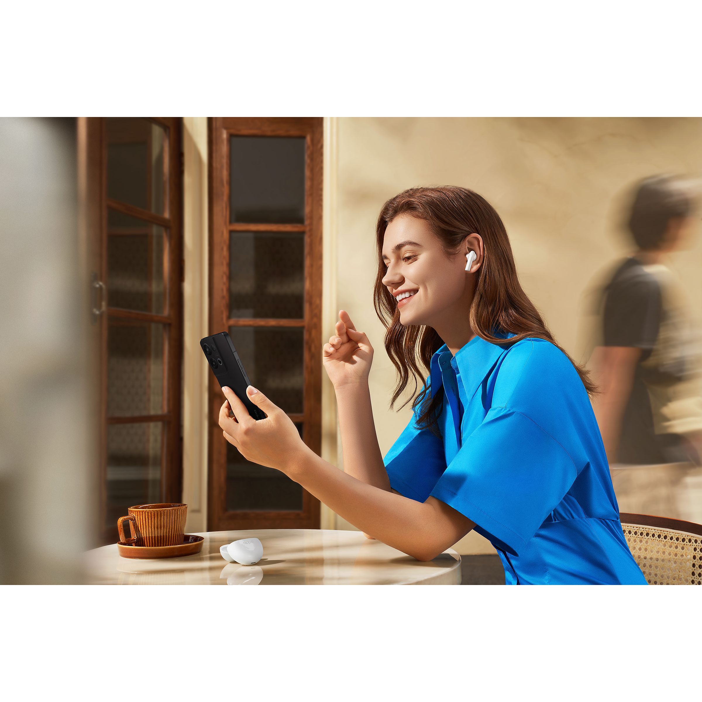 oppo Enco Air2i ETE41 TWS Earbuds with AI Noise Cancellation (IPX4 Dust & Water Resistant, 28 Hours Playtime, White)_15