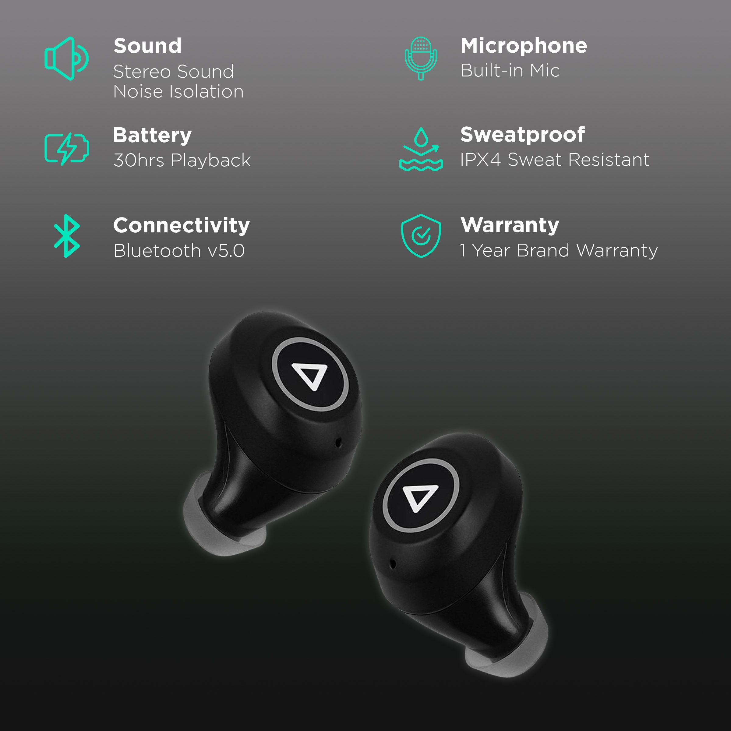 Hungama HiLife Bounce 101 TWS Earbuds (IPX4 Water Resistant, Upto 30 Hours Playback, Black) Hungama HiLife Bounce 101 TWS Earbuds (IPX4 Water Resistant, Upto 30 Hours Playback, Black)_2