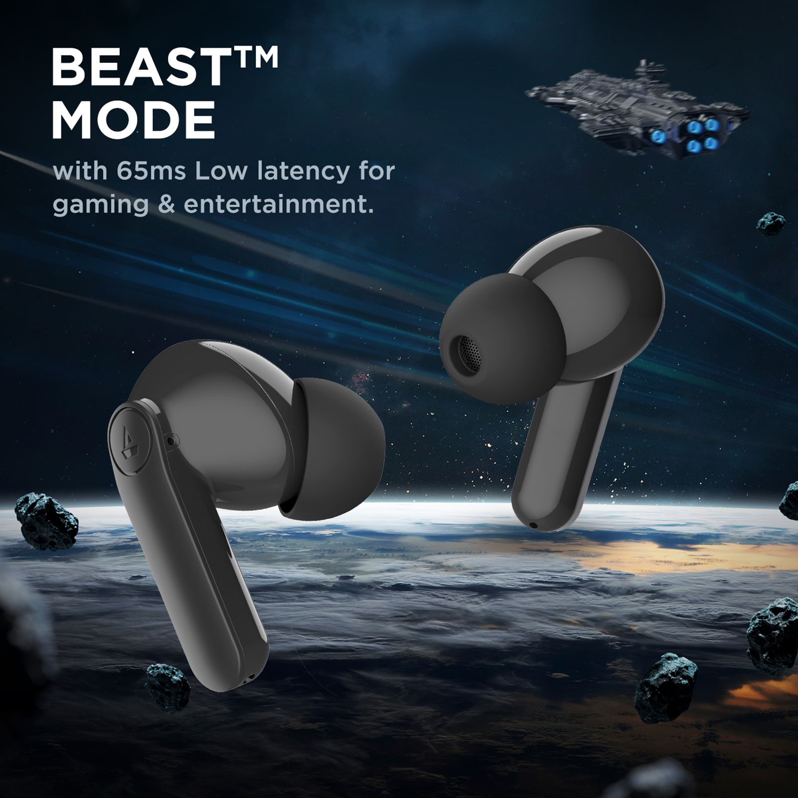 boAt Airdopes 138 Pro TWS Earbuds with Environmental Noise Cancellation (IPX5 Water Resistant, Upto 45 Hours Playback, Active Black)_6