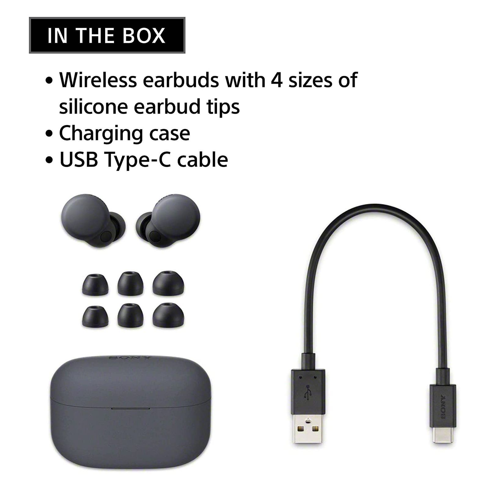 SONY LinkBuds S WF-LS900N/BCIN TWS Earbuds with Active Noise Cancellation (IPX4 Waterproof, 360 Reality Audio, Black)_12