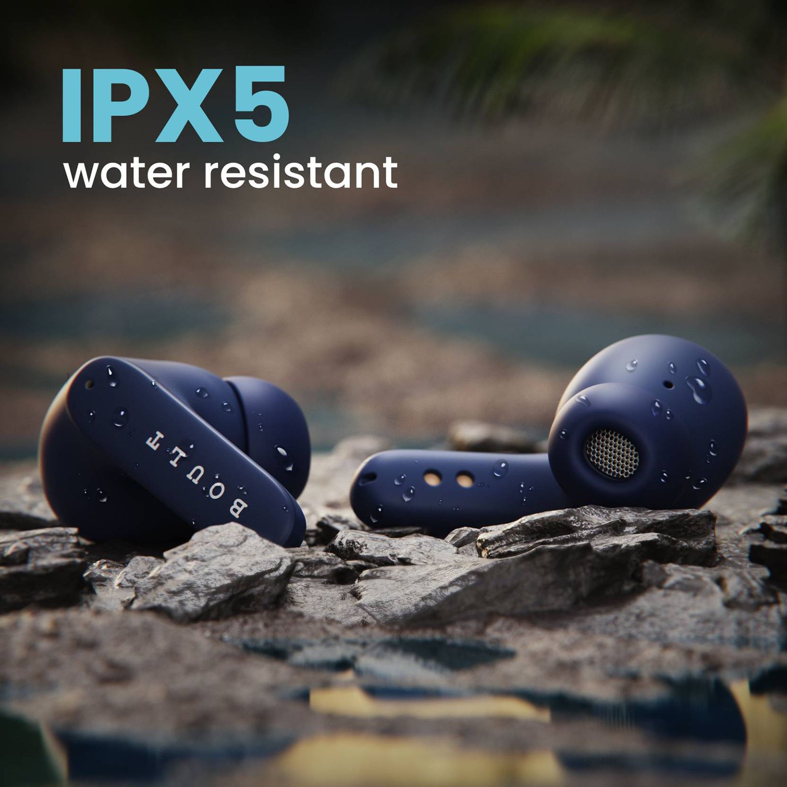 GOBOULT AirBass Z40 TWS Earbuds with Environmental Noise Cancellation (IPX5 Water Resistant, Voice Assistant, Blue)_6