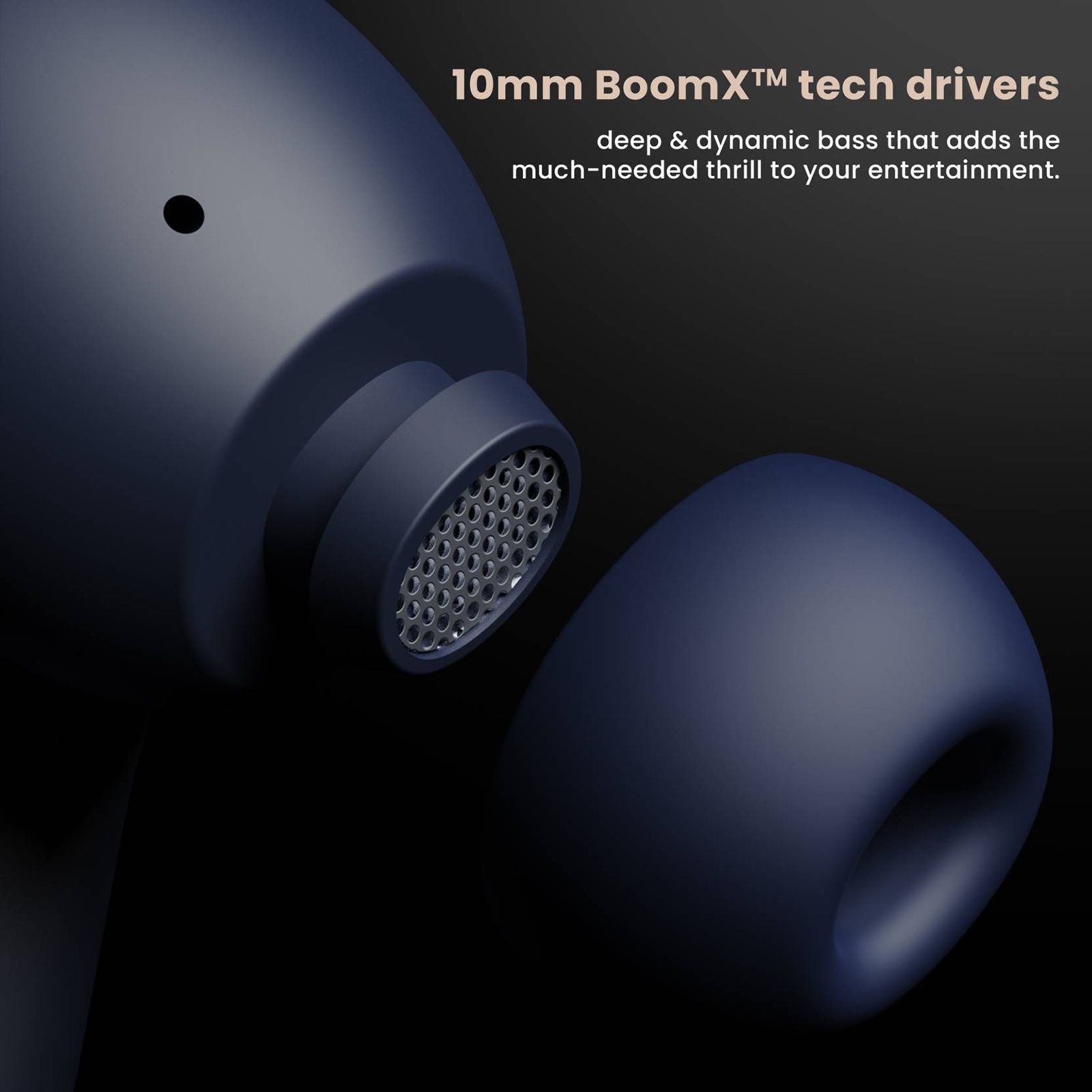 GOBOULT AirBass Z40 TWS Earbuds with Environmental Noise Cancellation (IPX5 Water Resistant, Voice Assistant, Blue)_3