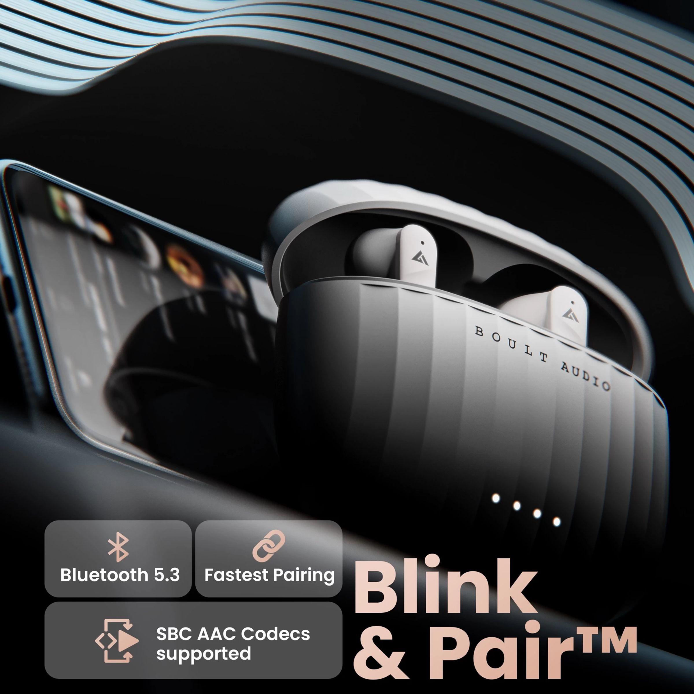 GOBOULT Airbass X45 TWS Earbuds with Environmental Noise Cancellation (IPX5 Water Resistant, 40 Hours Playtime, Grey) GOBOULT Airbass X45 TWS Earbuds with Environmental Noise Cancellation (IPX5 Water Resistant, 40 Hours Playtime, Grey)_8