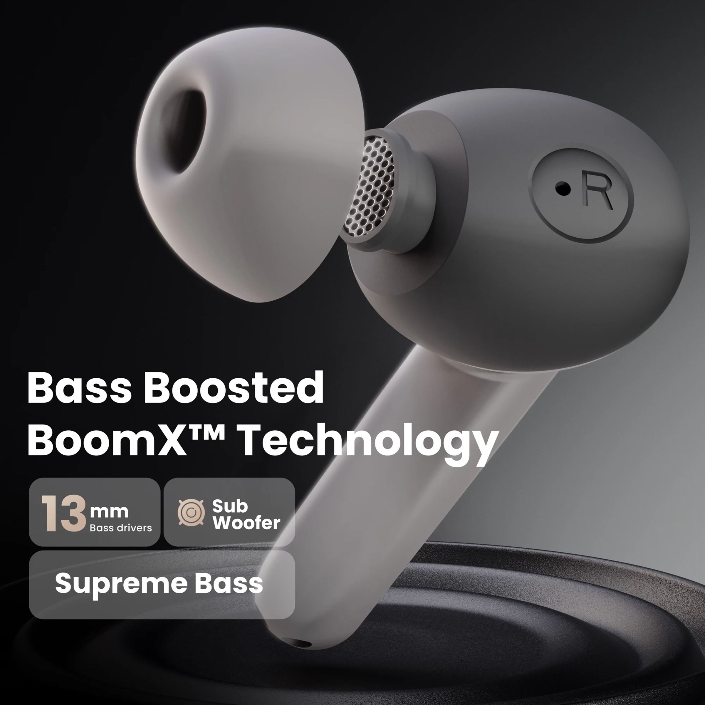 GOBOULT Airbass X45 TWS Earbuds with Environmental Noise Cancellation (IPX5 Water Resistant, 40 Hours Playtime, Grey) GOBOULT Airbass X45 TWS Earbuds with Environmental Noise Cancellation (IPX5 Water Resistant, 40 Hours Playtime, Grey)_9