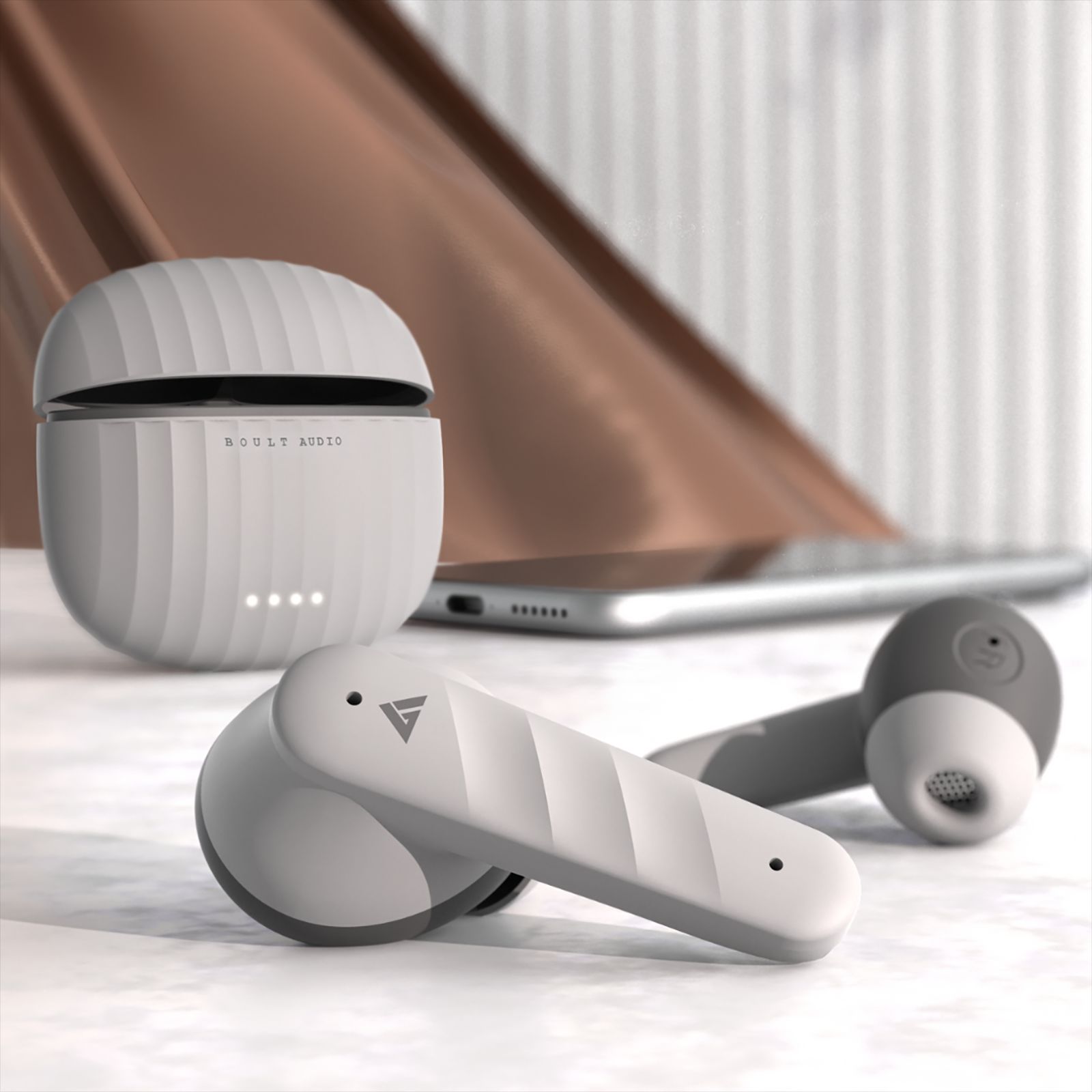 GOBOULT Airbass X45 TWS Earbuds with Environmental Noise Cancellation (IPX5 Water Resistant, 40 Hours Playtime, Grey) GOBOULT Airbass X45 TWS Earbuds with Environmental Noise Cancellation (IPX5 Water Resistant, 40 Hours Playtime, Grey)_13