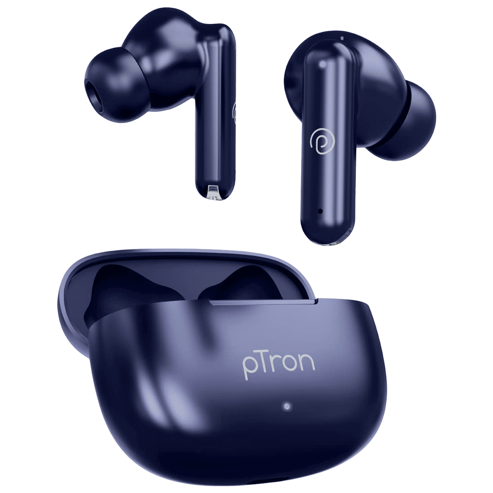 pTron Bassbuds Air TWS Earbuds with Passive Noise Cancellation (IPX4 Water Resistant, Smart Touch Control, Blue) pTron Bassbuds Air TWS Earbuds with Passive Noise Cancellation (IPX4 Water Resistant, Smart Touch Control, Blue)_1