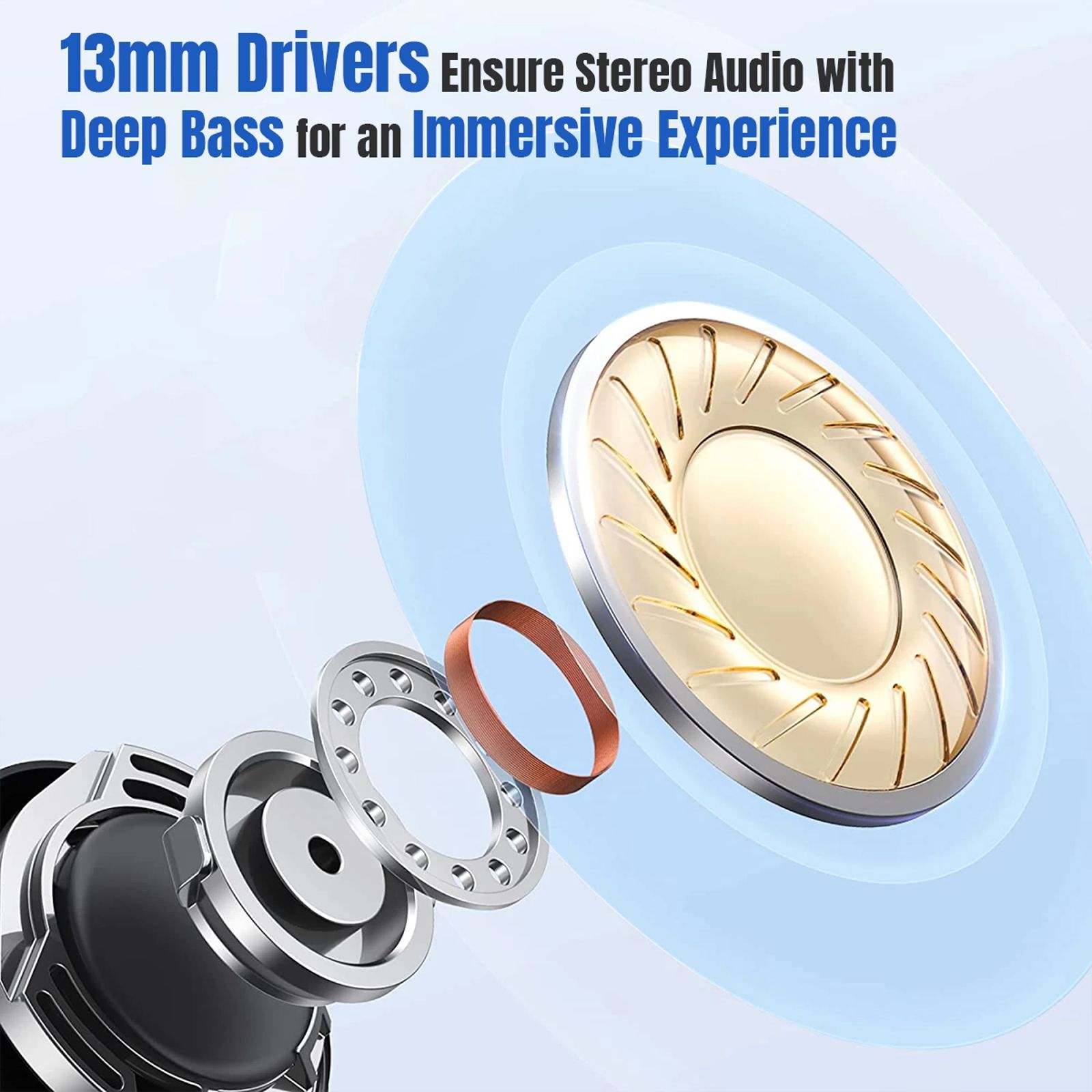 pTron Basspods Glamor 140318643 TWS Earbuds with Environmental Noise Cancellation (IPX4 Water Resistant, Fast Charging, Grey/Black)_3