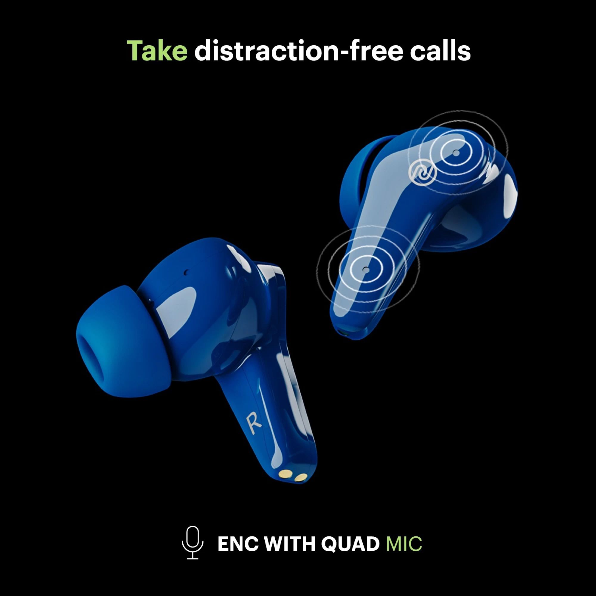 noise Buds VS102 Plus TWS Earbuds with Environmental Noise Cancellation (IPX5 Water Resistant, 11mm Driver, Space Blue)_6