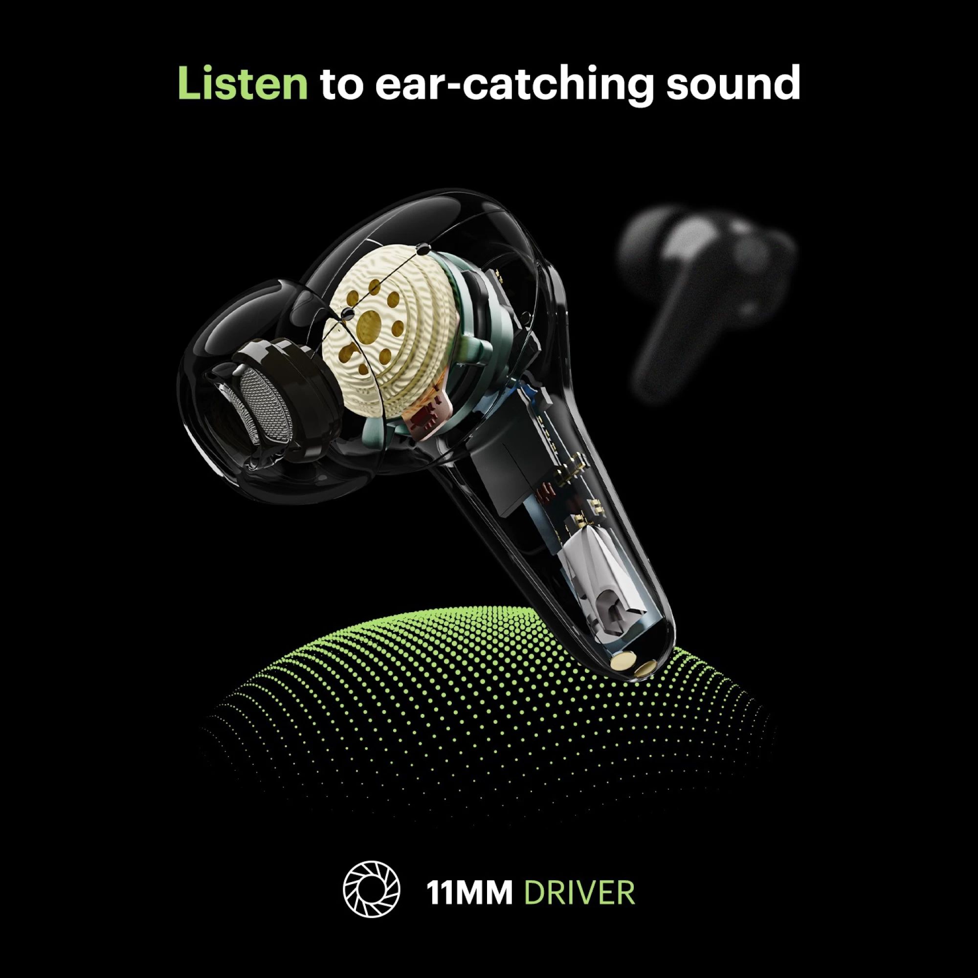 noise Buds VS102 Plus TWS Earbuds with Environmental Noise Cancellation (IPX5 Water Resistant, 11mm Driver, Forest Green)_8